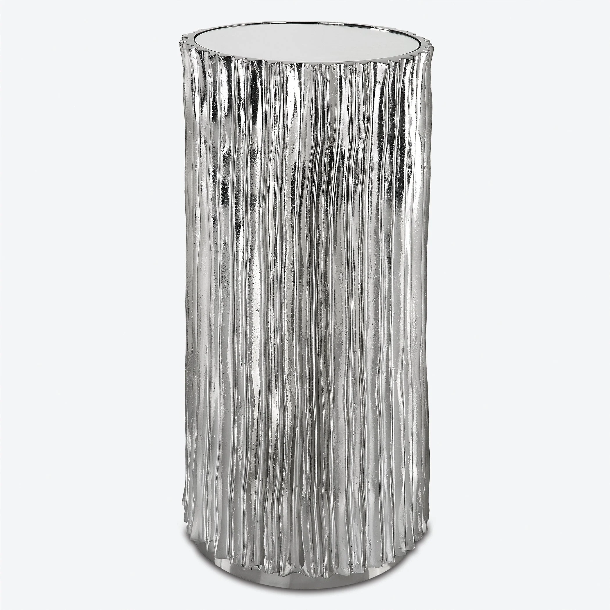 Echo Modern Nickel Drink Table - Image 5