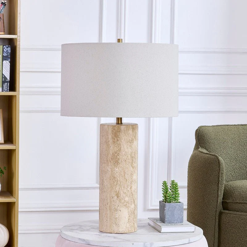 Echo Travertine Table Lamp - Image 2