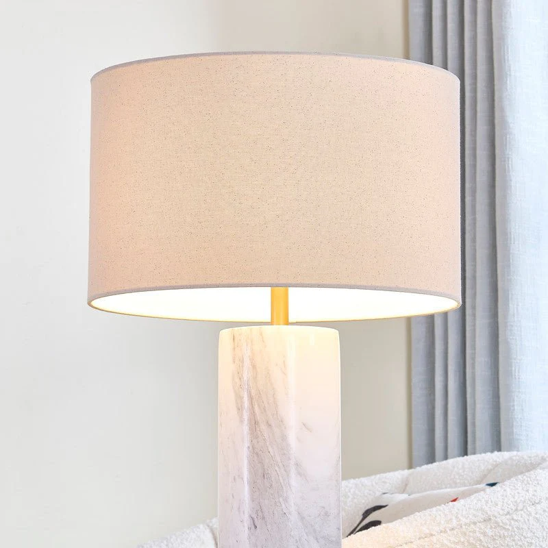 Echo White Marble Table Lamp - Image 2