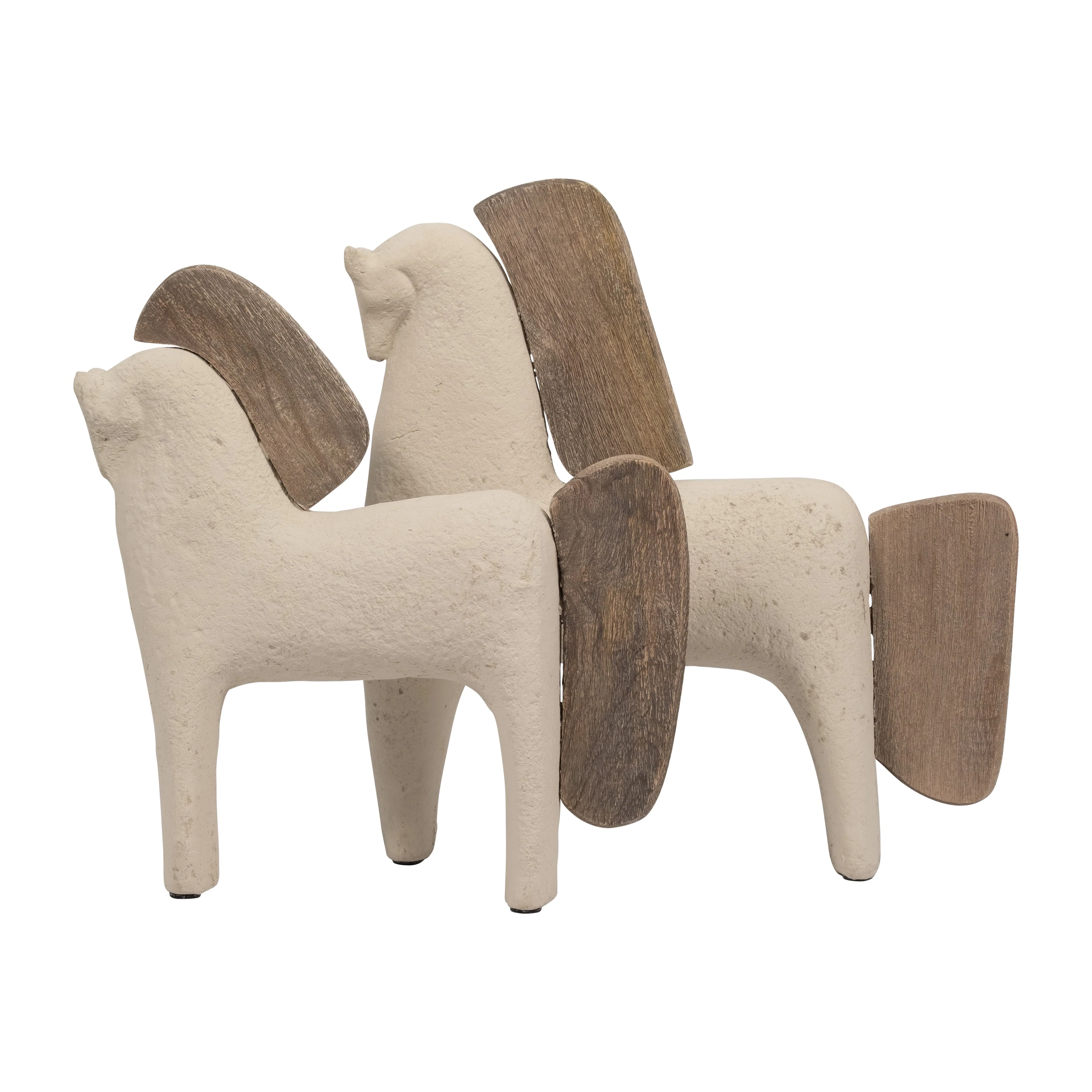 Ecomix, 12" Horse Deco, Ivory - Image 19