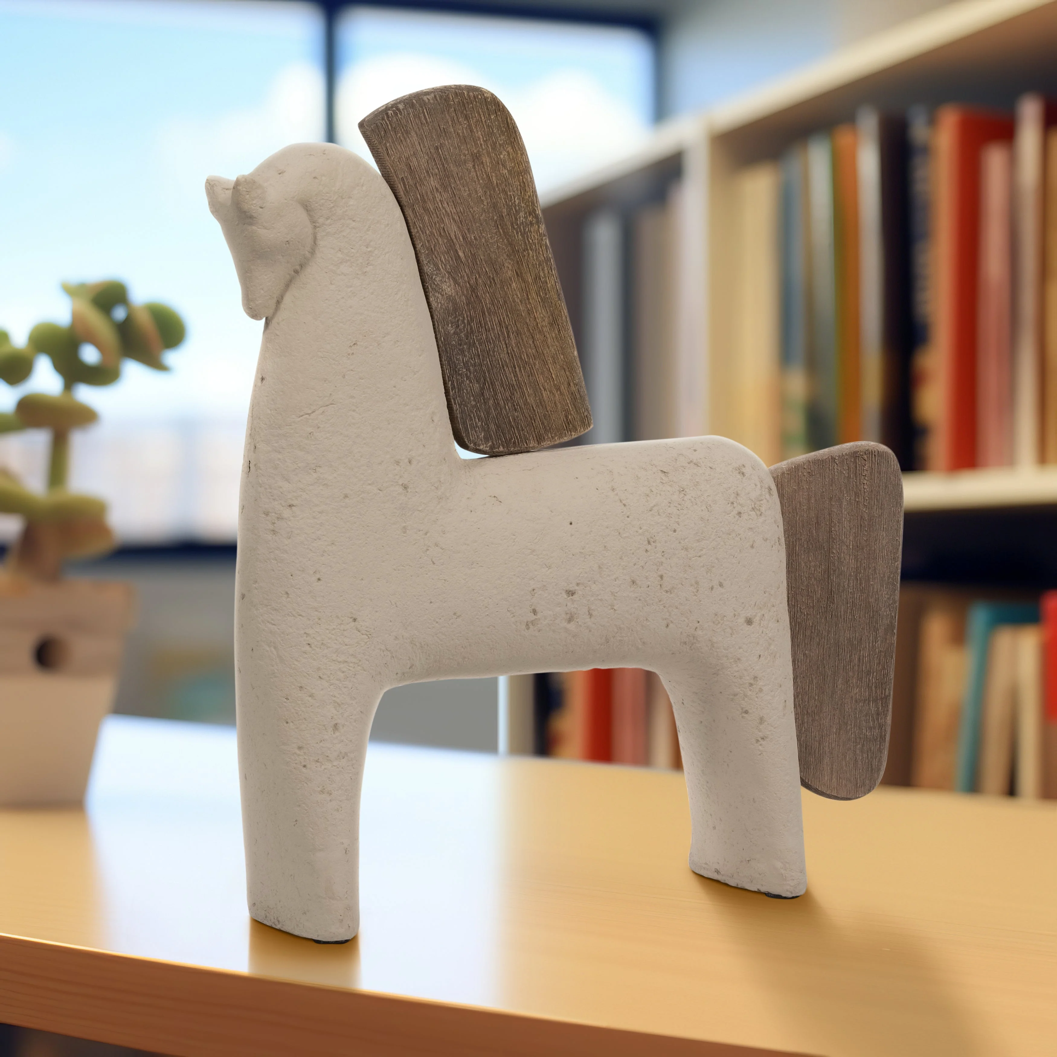 Ecomix, 14" Horse Deco, Ivory - Image 16