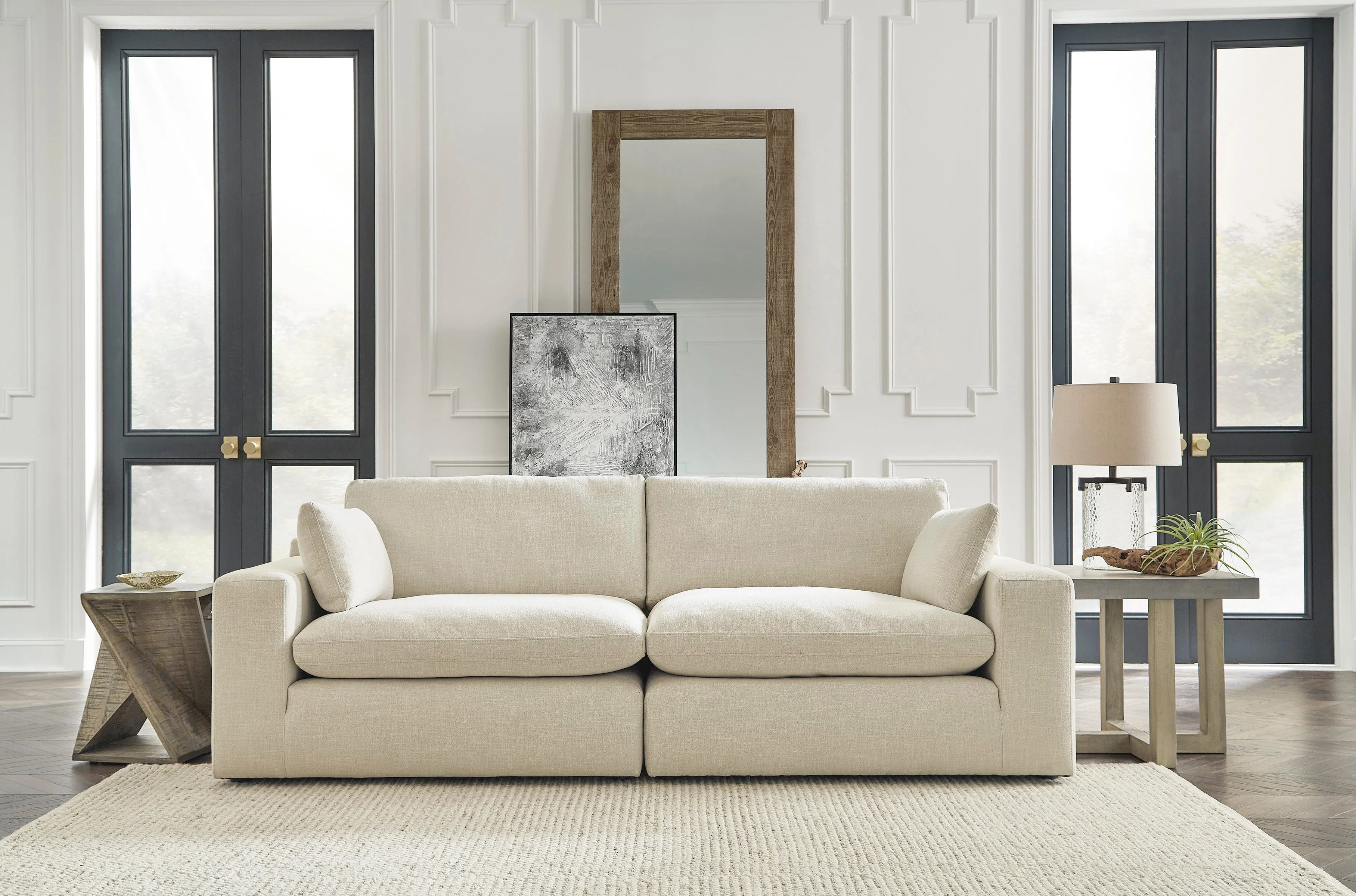 Elyza White XL Sofa - Image 2