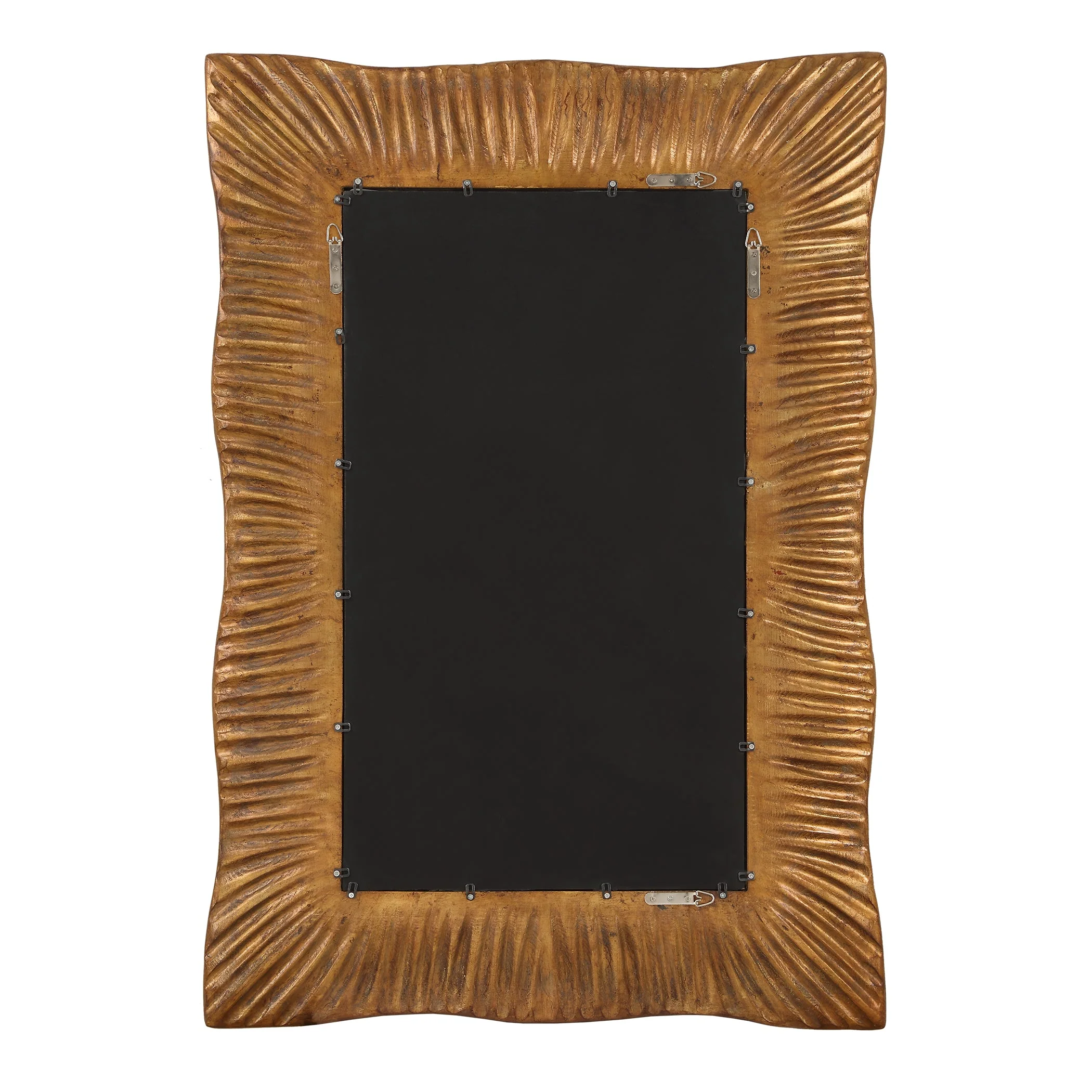 Emerson Scalloped Antique Gold Mirror - Image 7