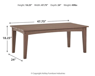 Emmeline Outdoor Coffee Table - Image 4