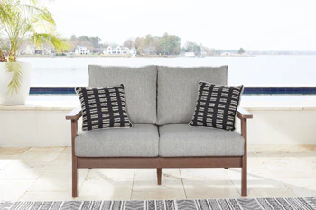 Emmeline Outdoor Loveseat with Cushion - Image 5