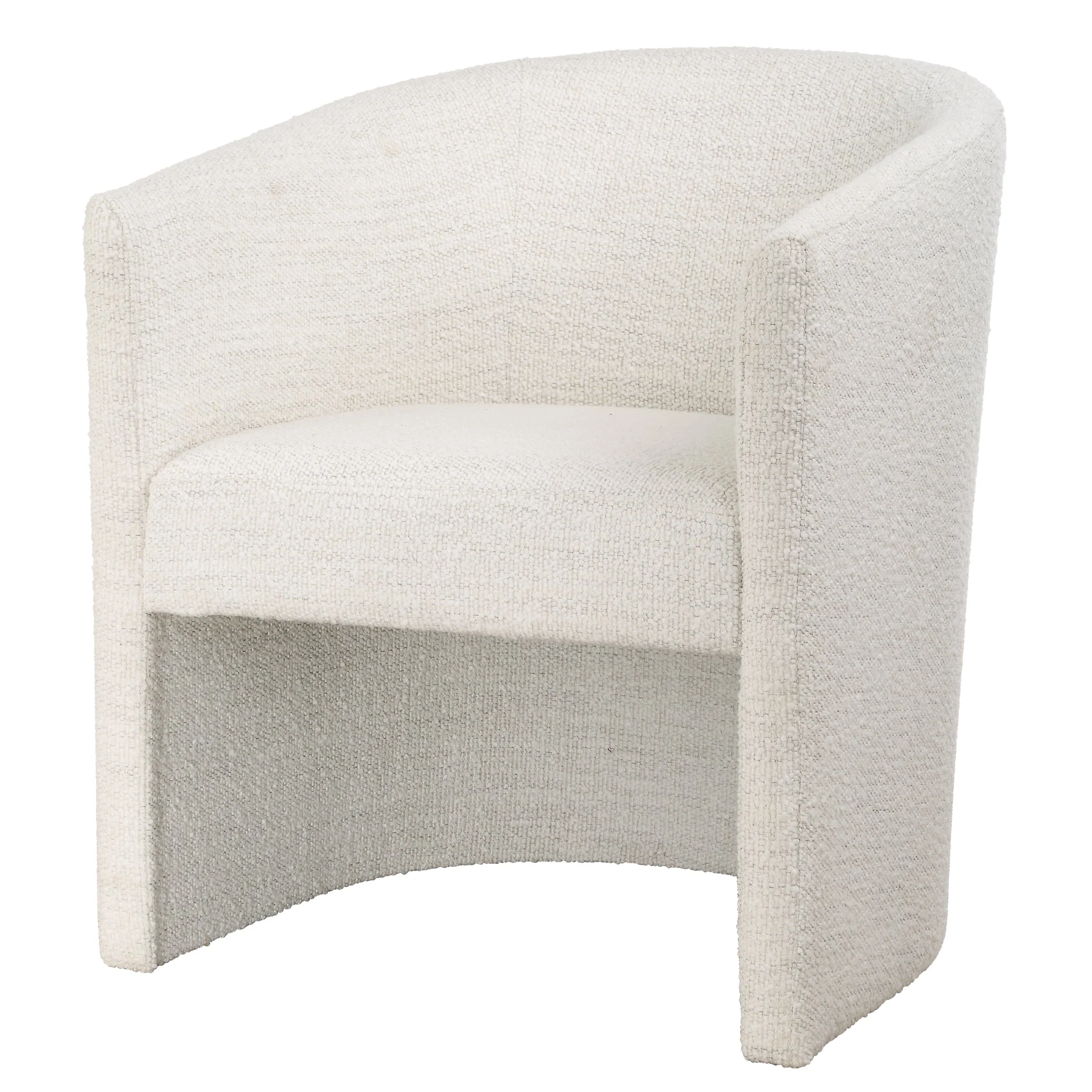 Encompass White Fabric Dining Chair - Image 4