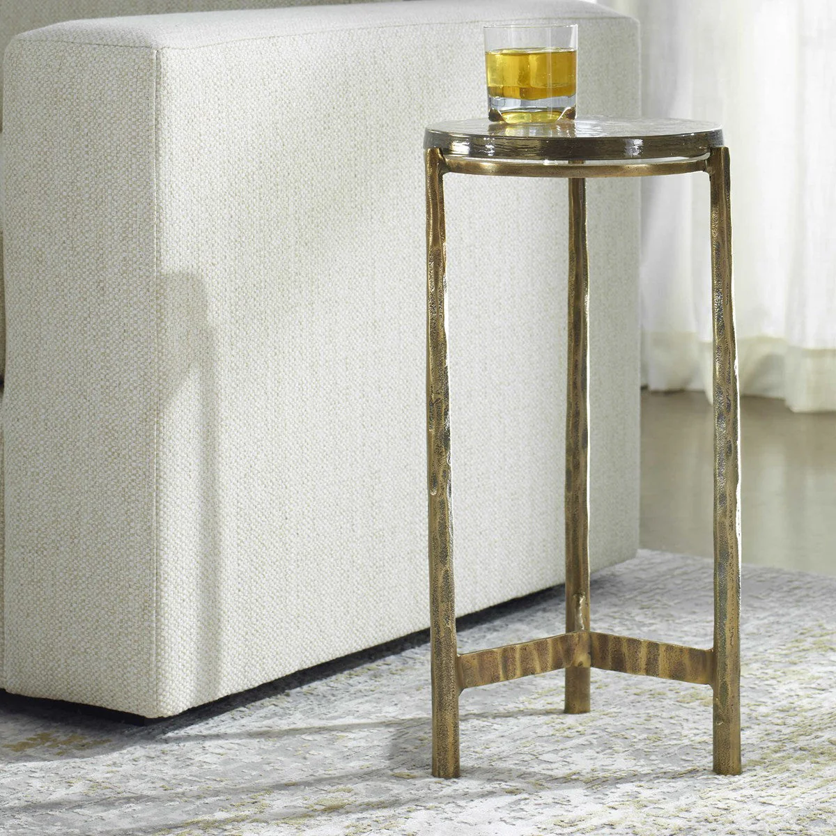 Eternity Accent Table, Brass - Image 2