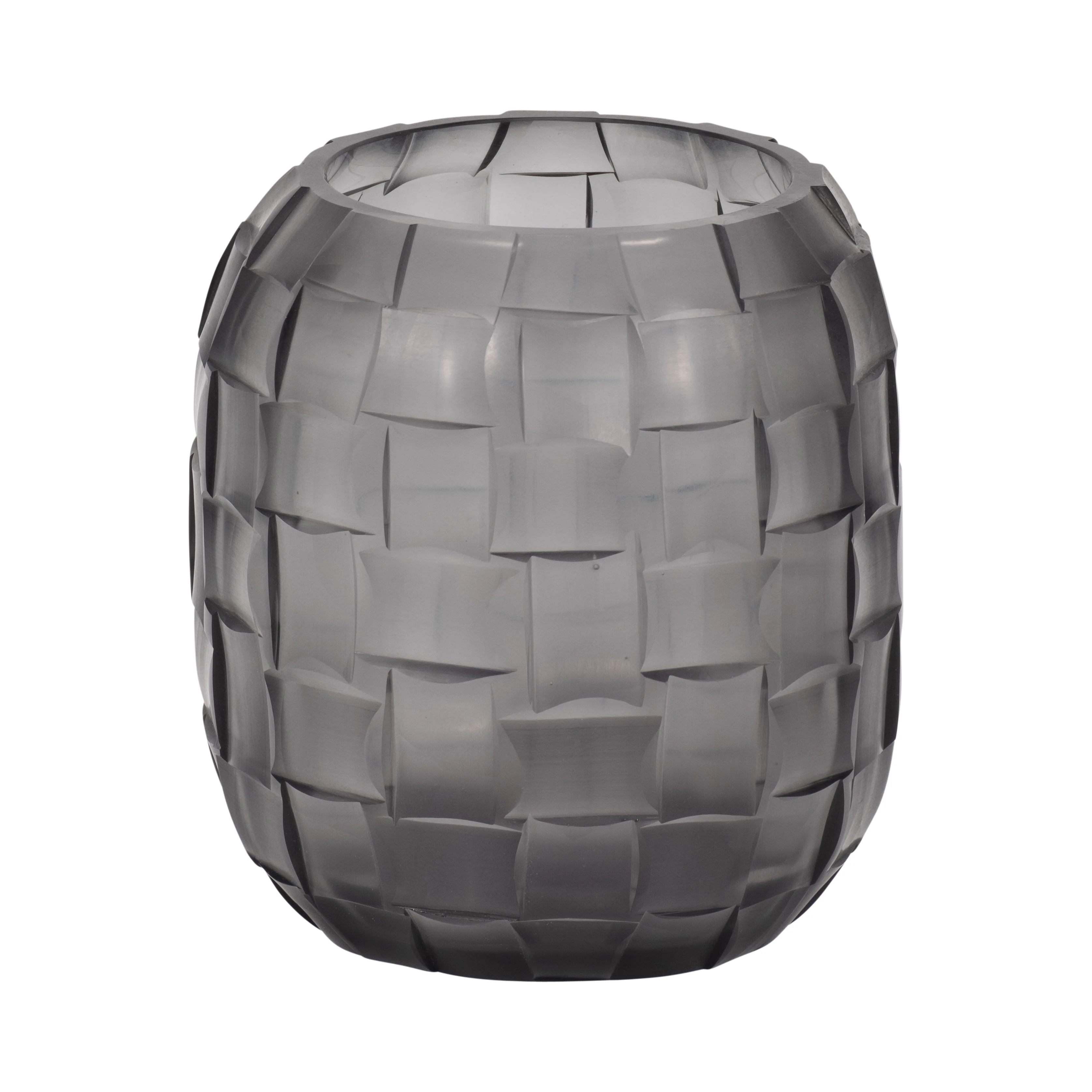 EV19116-01 GLASS, 13"H MOSAIC VASE, BLUE( Sagebrook Home ) - Image 2