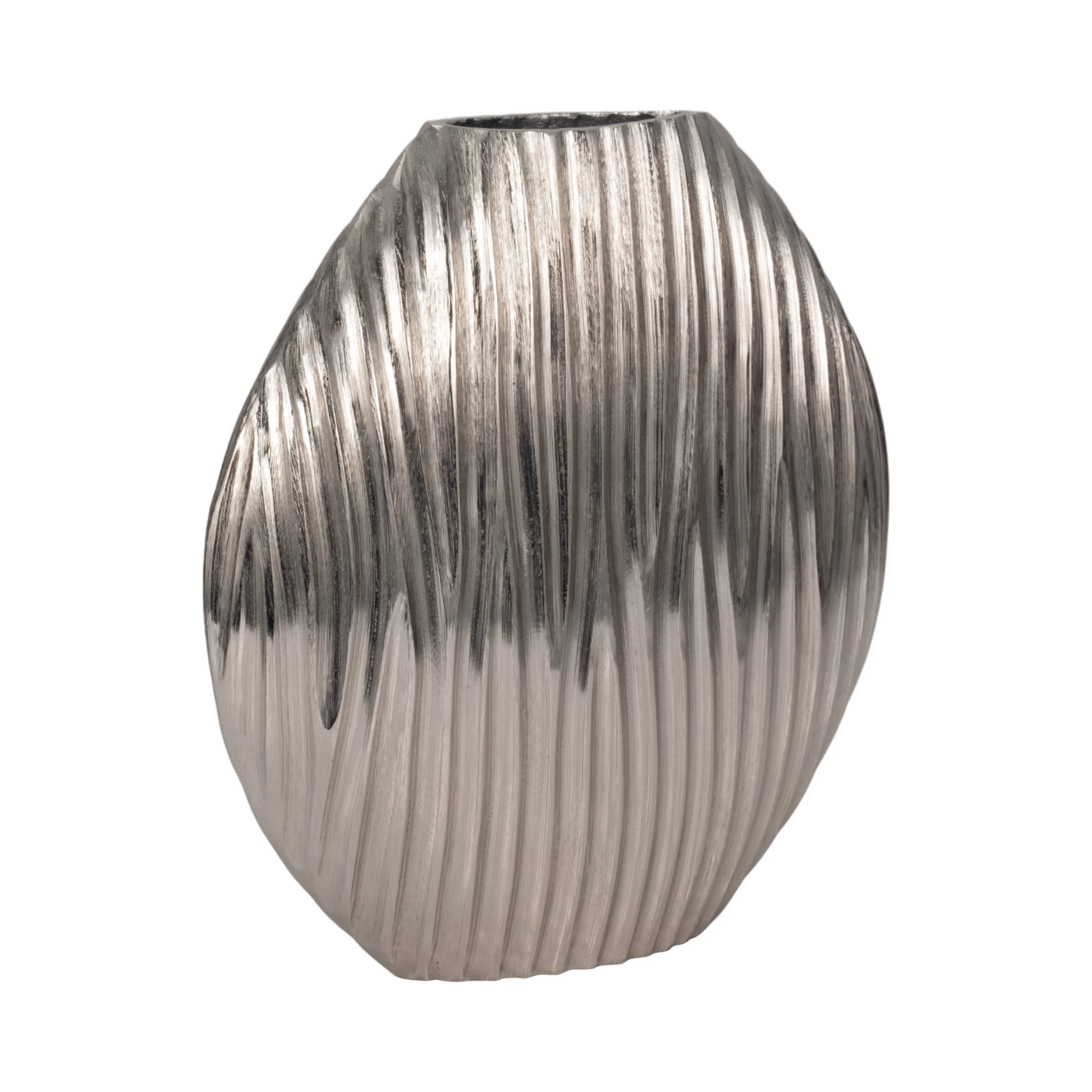 EV19178-02 |Metal, 13" Forli Medium Silver Vase - Image 12