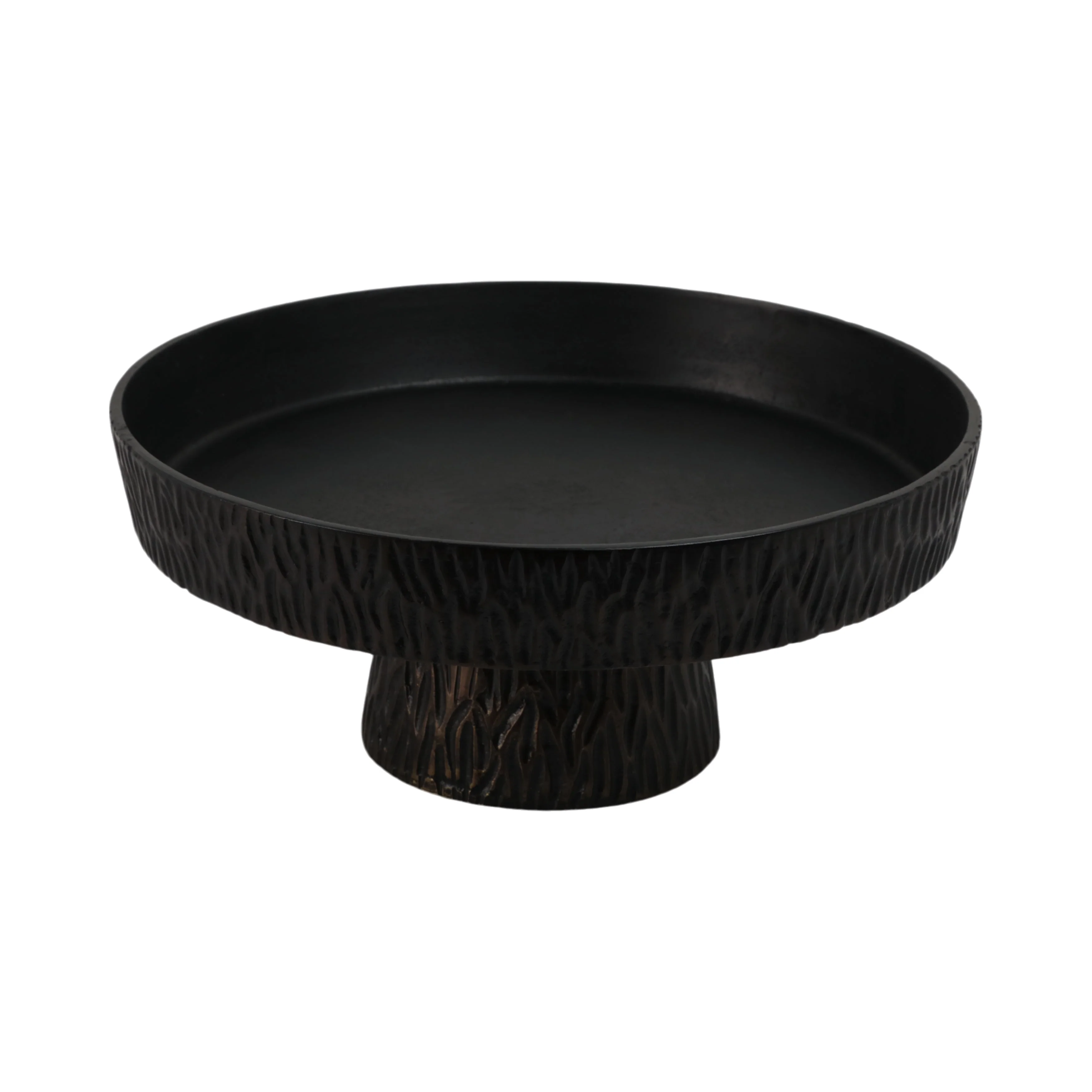 EV19193 |14" Cali Metal Pedestal Tray, Black - Image 7