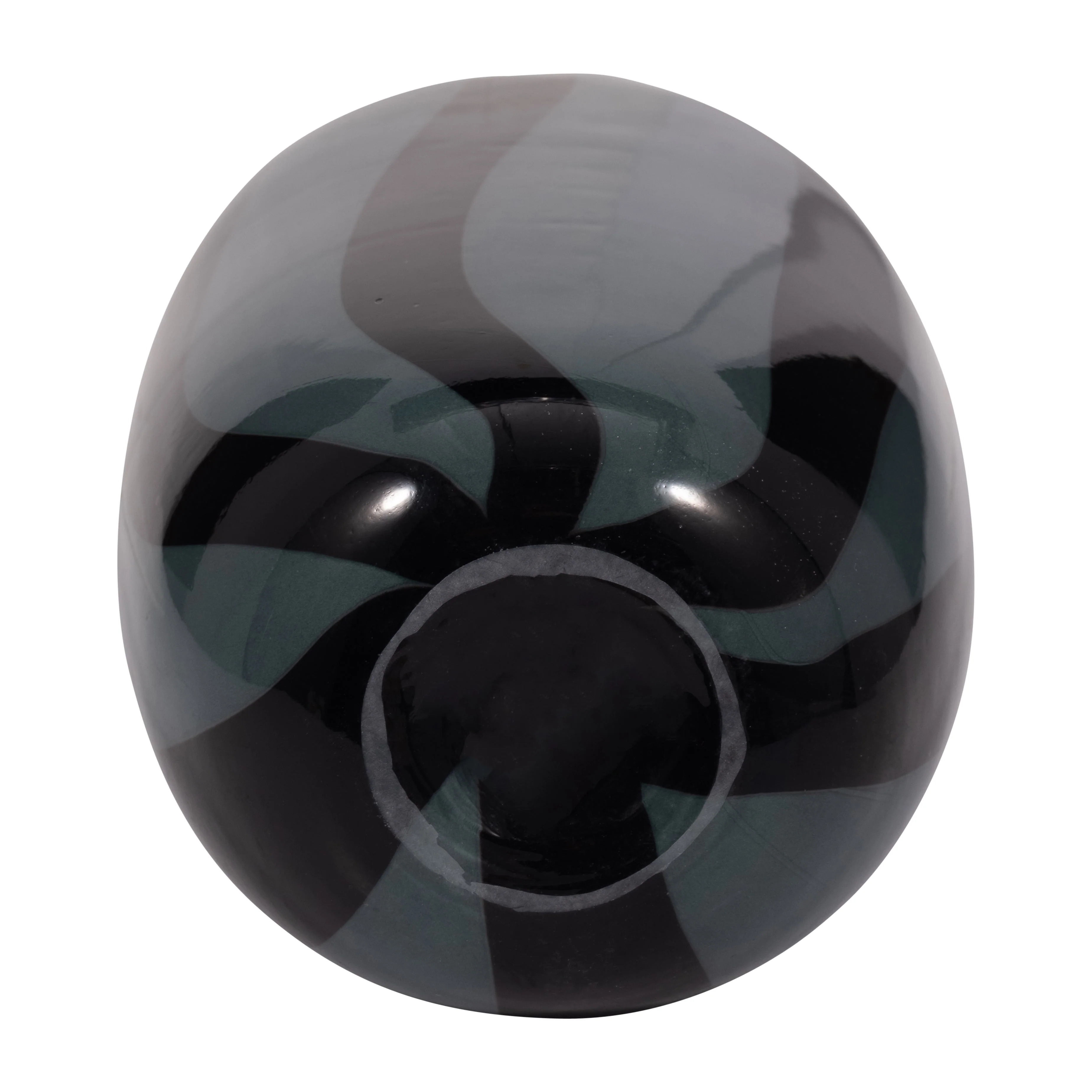 EV19436-02  10" CAHAN SMALL BLACK STRIPED VASE( Sagebrook Home  ) - Image 6