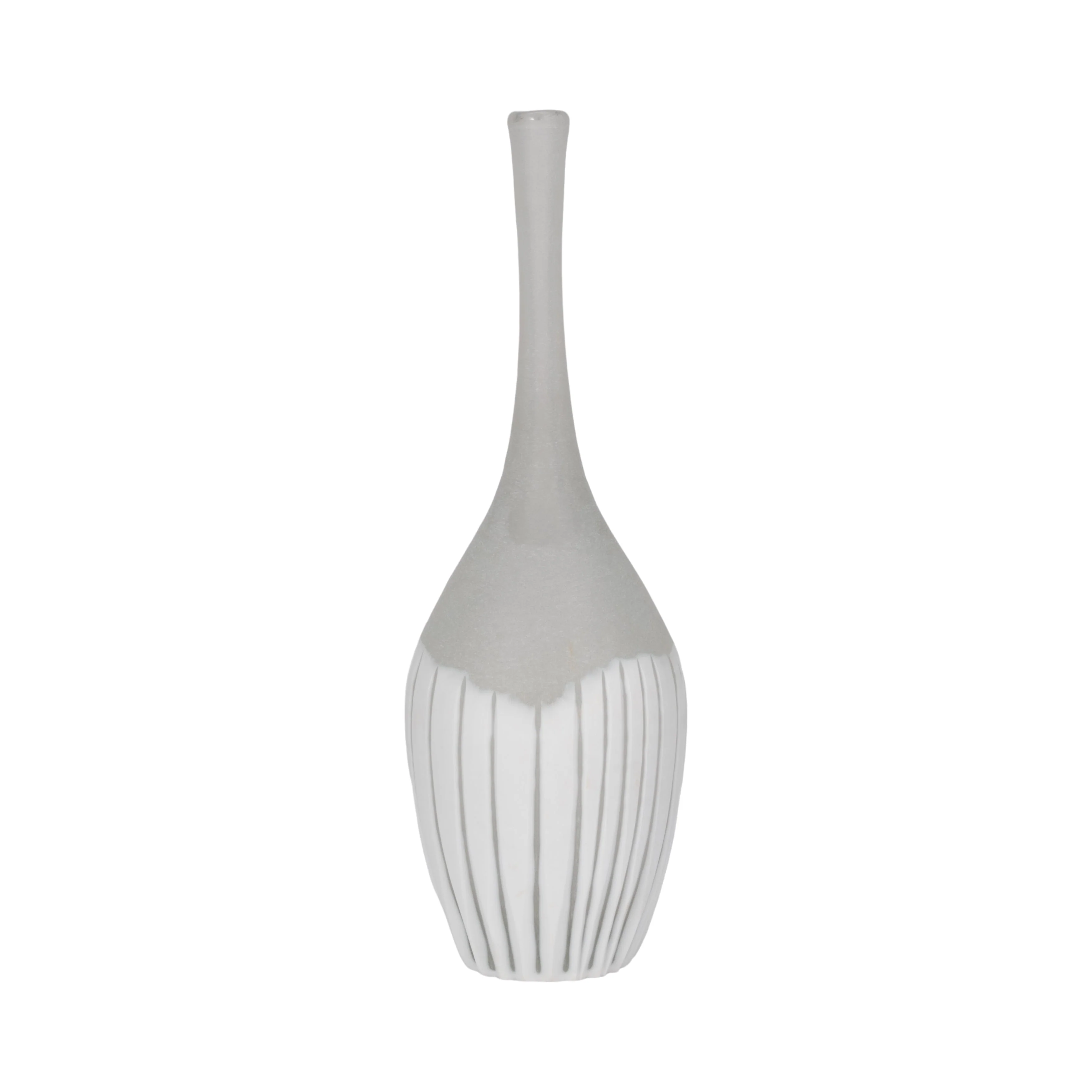 EV19640-02 13" DULCET SMALL GLASS VASE( Sagebrook Home )