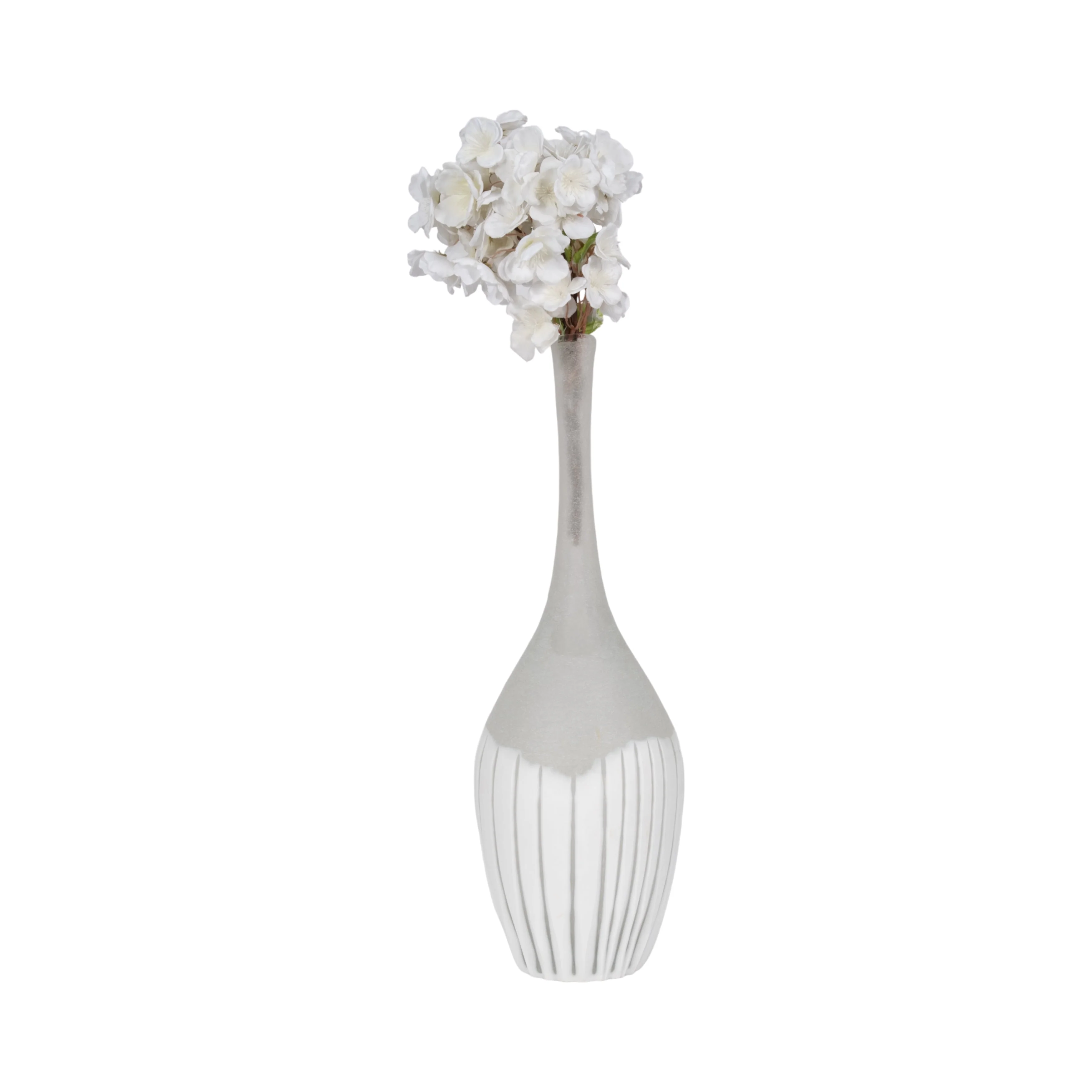 EV19640-02 13" DULCET SMALL GLASS VASE( Sagebrook Home ) - Image 2