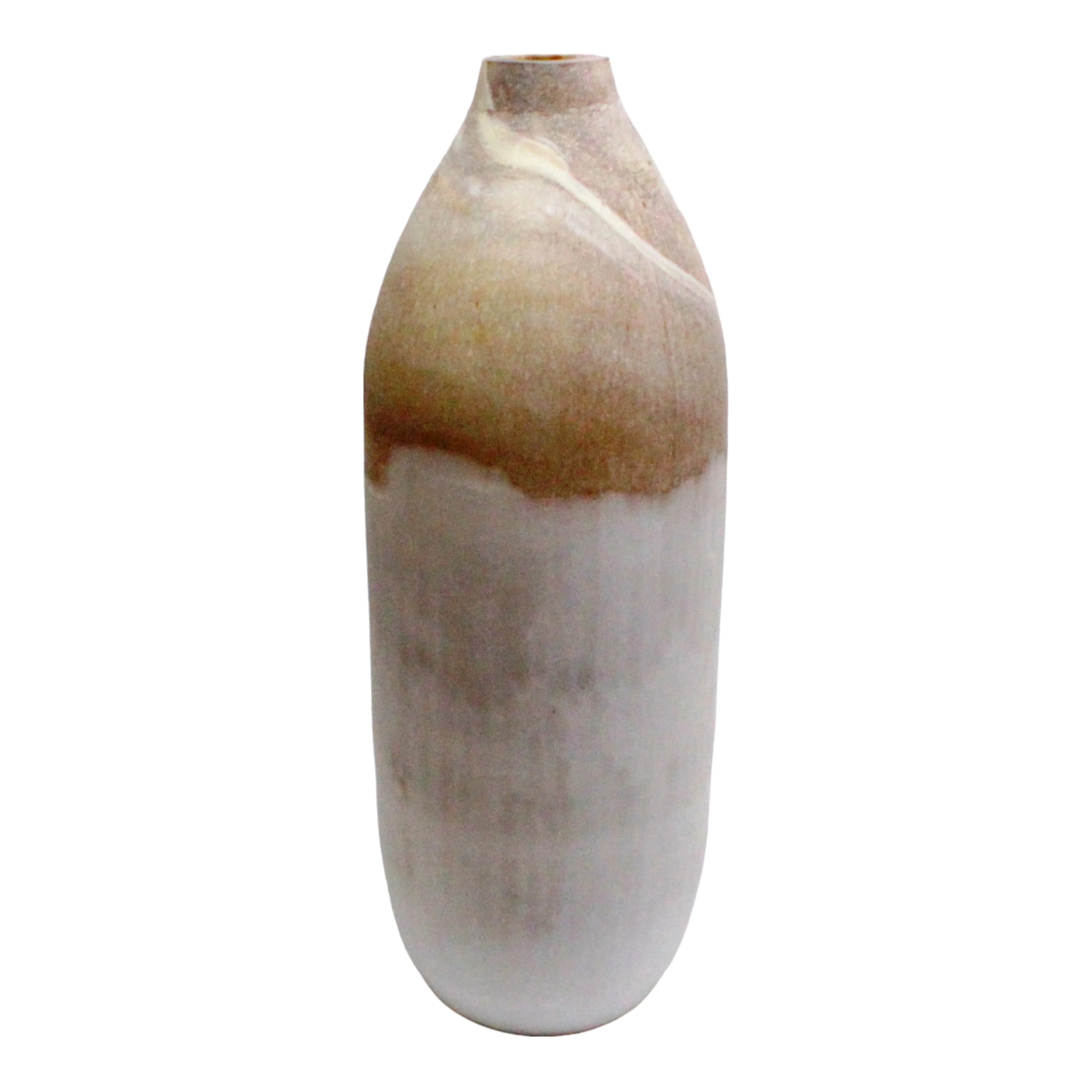 EV19650-01 19" MINERVA LARGE BLACK AND WHITE GLASS VASE( Sagebrook Home ) - Image 2