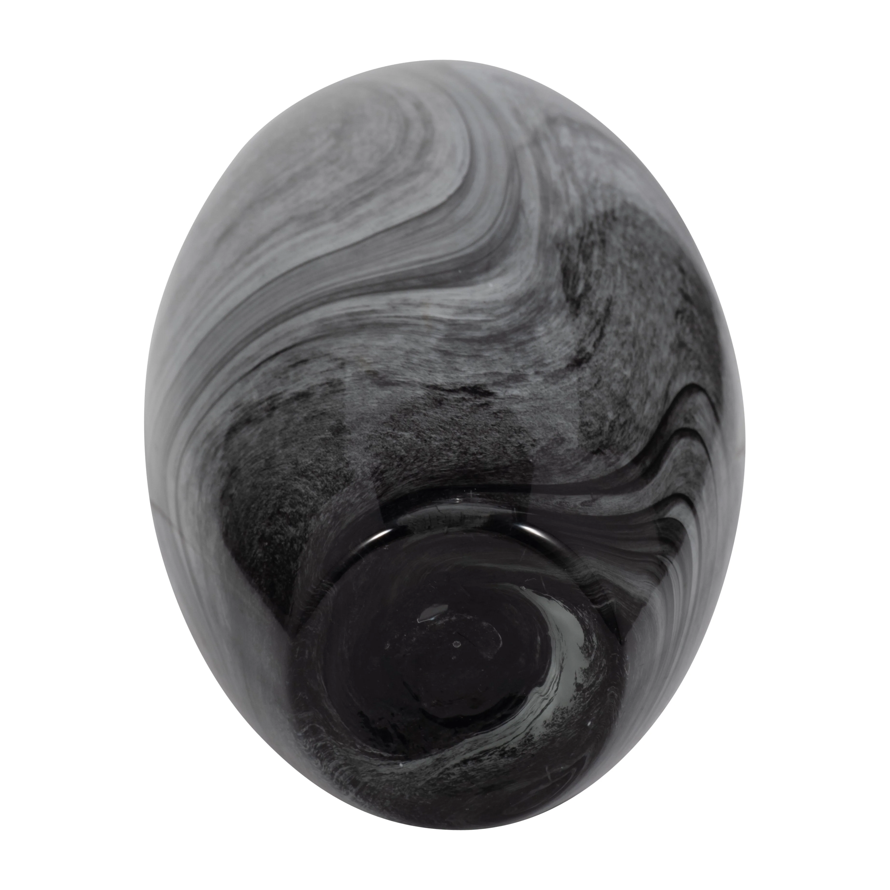 EV19692-02 11" VICTORIA LARGE GRAY GLASS VASE( Sagebrook Home ) - Image 6