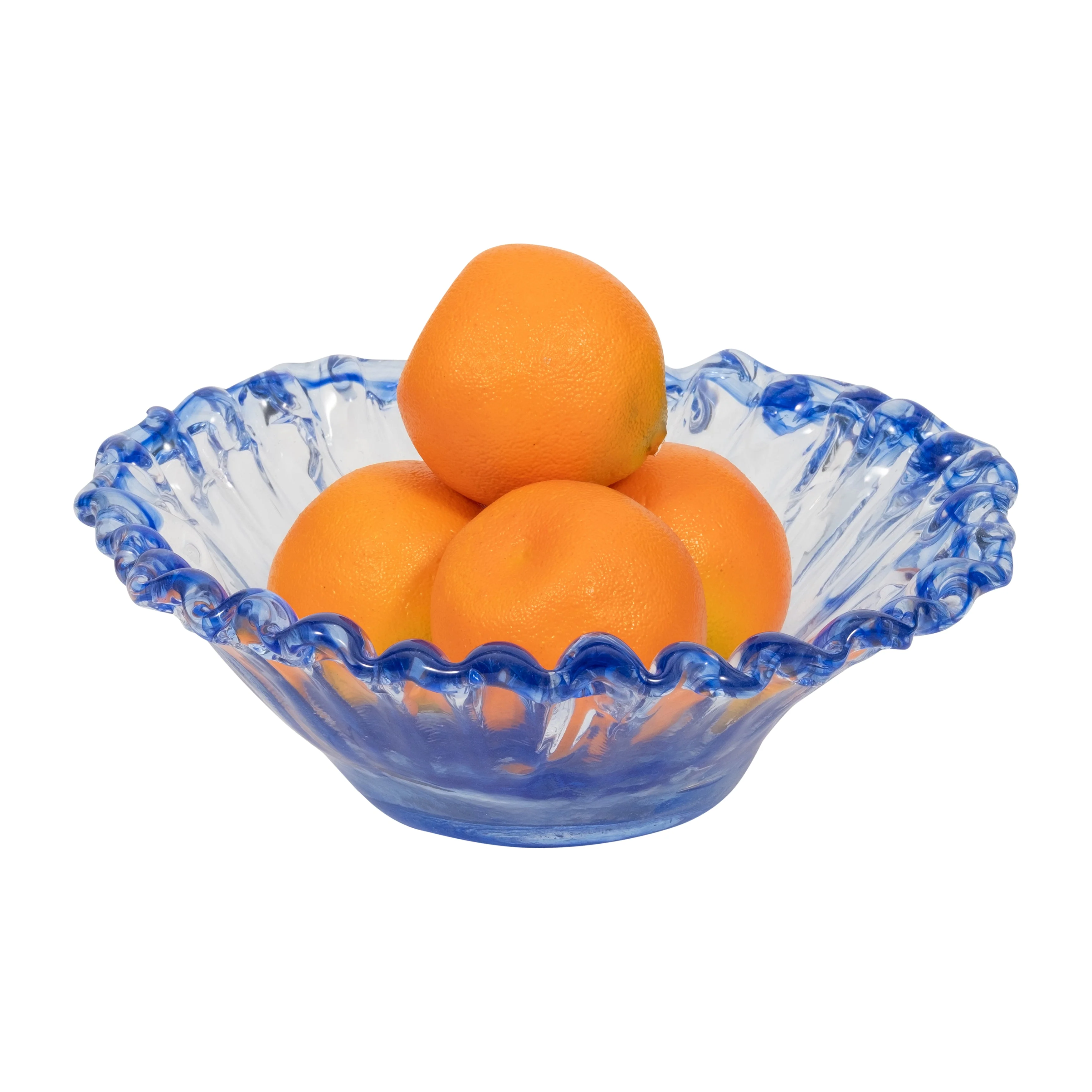 EV19699-01  8" AMALDA SMALL BLUE GLASS VASE( Sagebrook Home  ) - Image 2