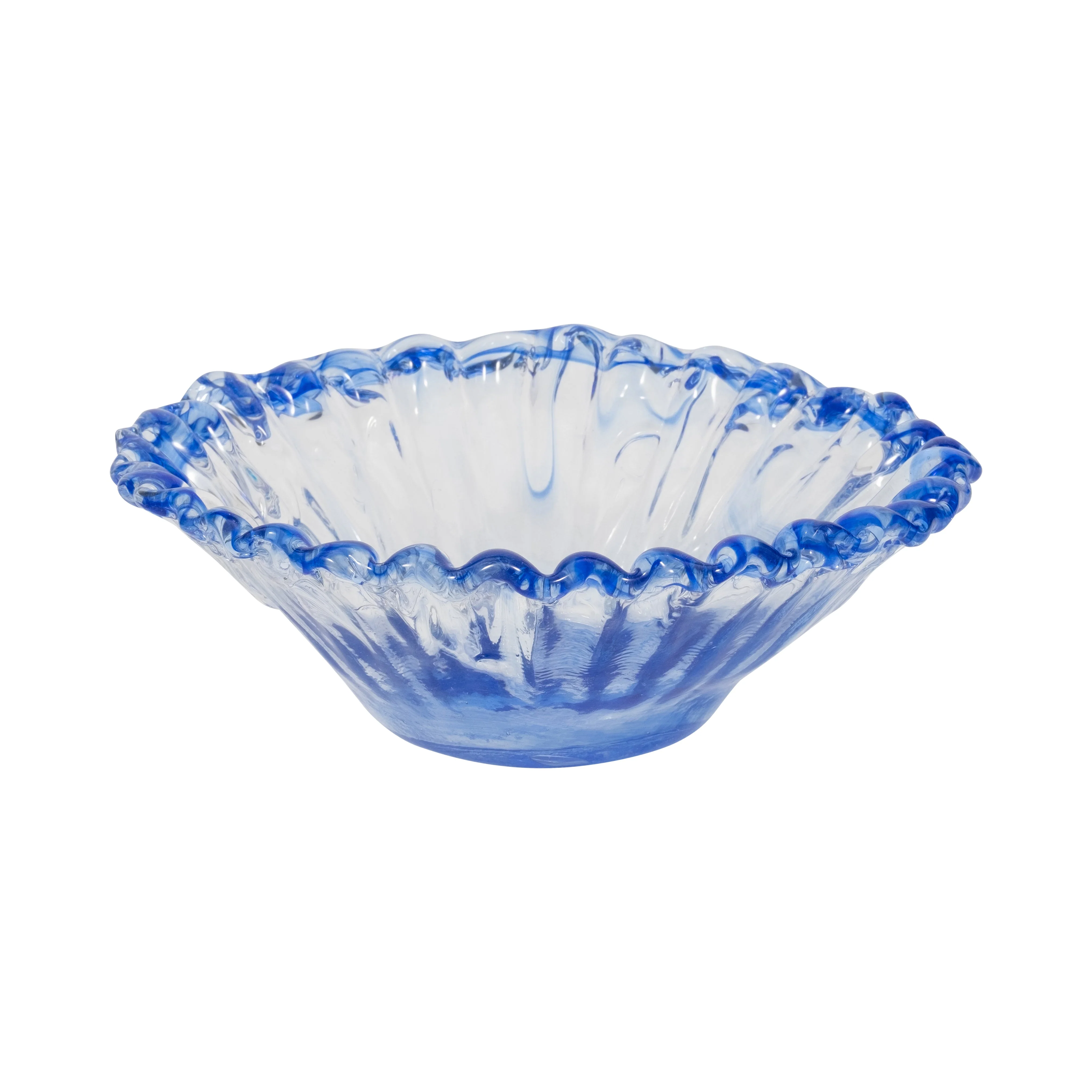 EV19699-01  8" AMALDA SMALL BLUE GLASS VASE( Sagebrook Home  ) - Image 5