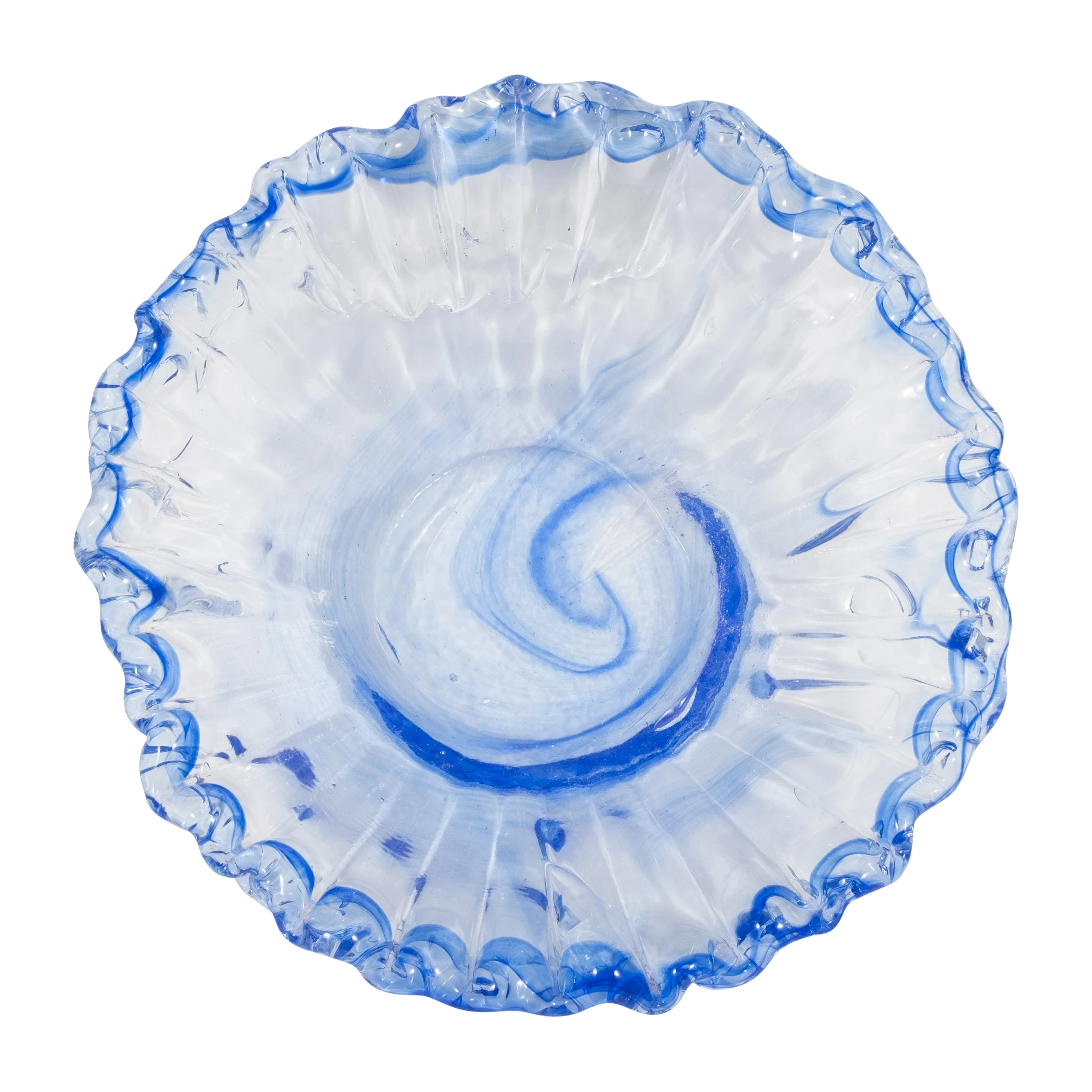 EV19699-01  8" AMALDA SMALL BLUE GLASS VASE( Sagebrook Home  ) - Image 8