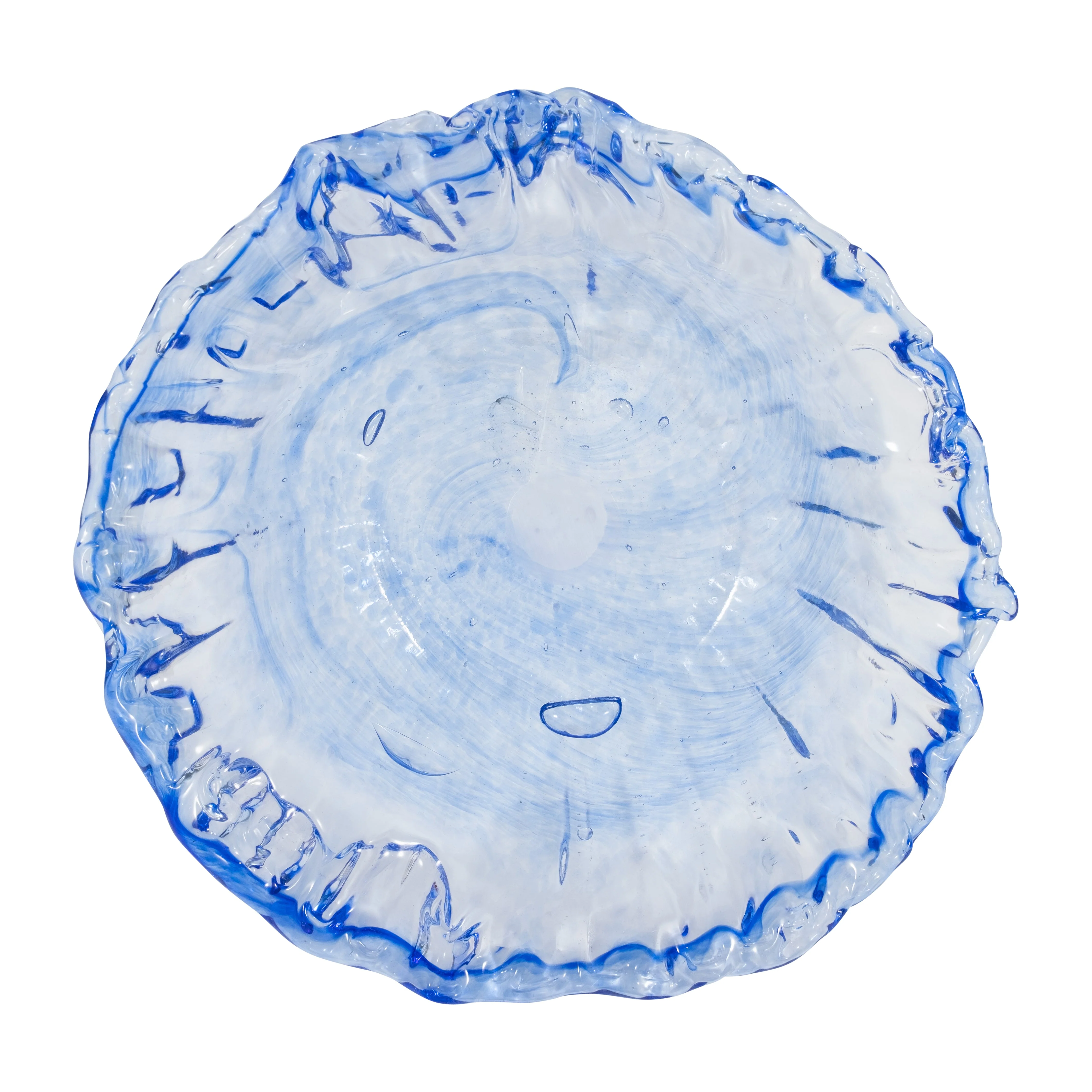 EV19699-02 9" AMALDA MEDIUM BLUE GLASS VASE( Sagebrook Home ) - Image 10