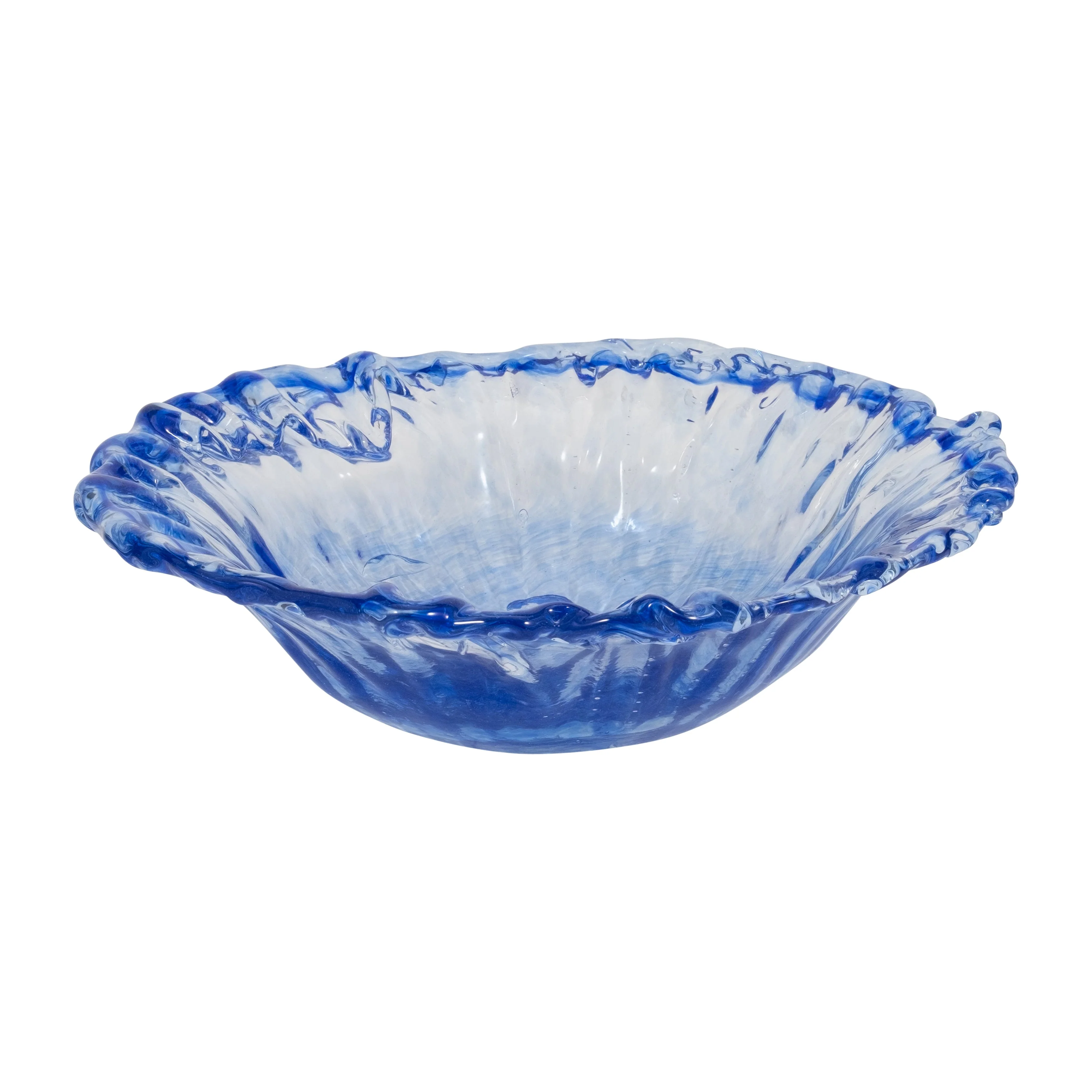EV19699-02 9" AMALDA MEDIUM BLUE GLASS VASE( Sagebrook Home ) - Image 7