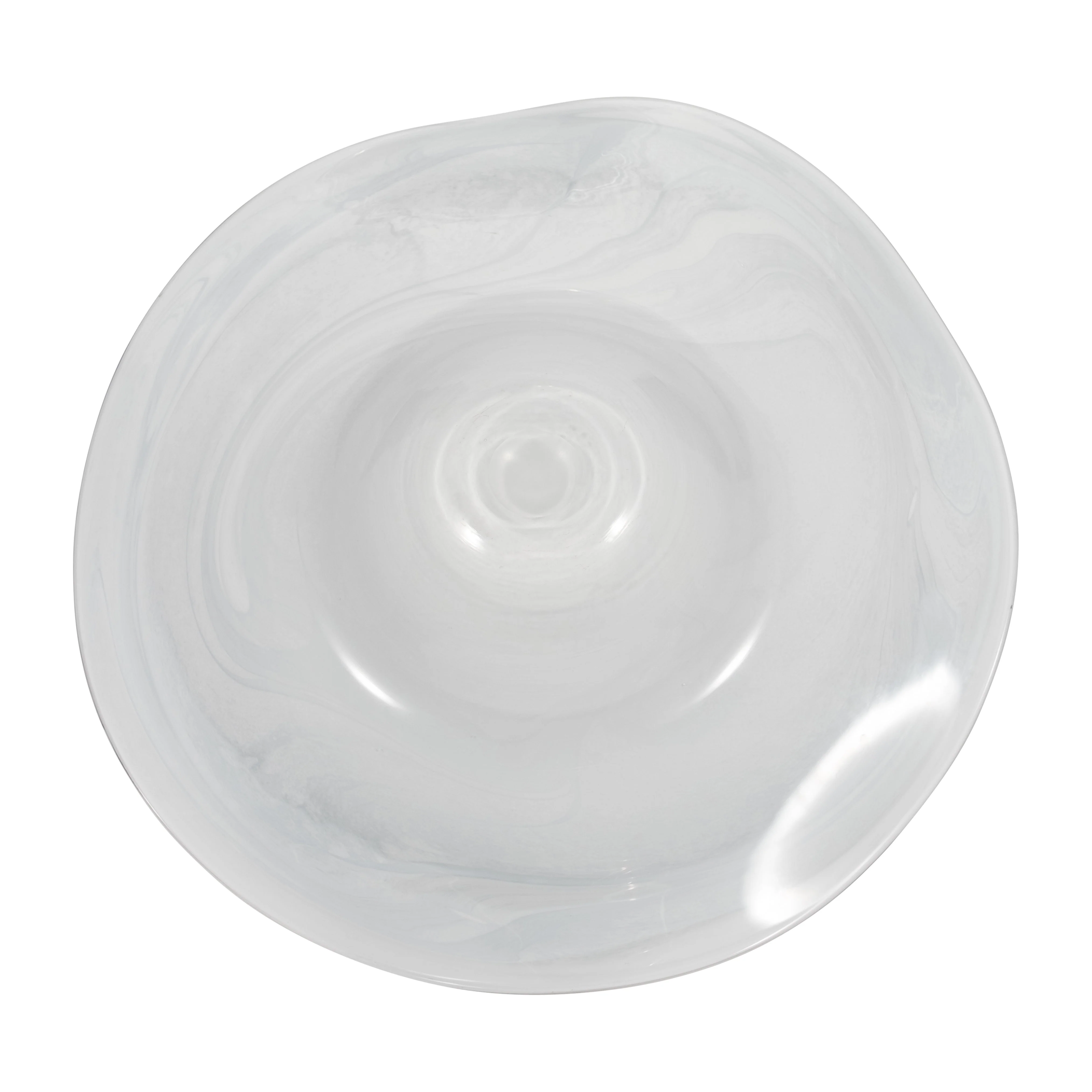 EV19701  20" ABIGAIL LARGE BLUE SWIRL GLASS VASE( Sagebrook Home  ) - Image 9