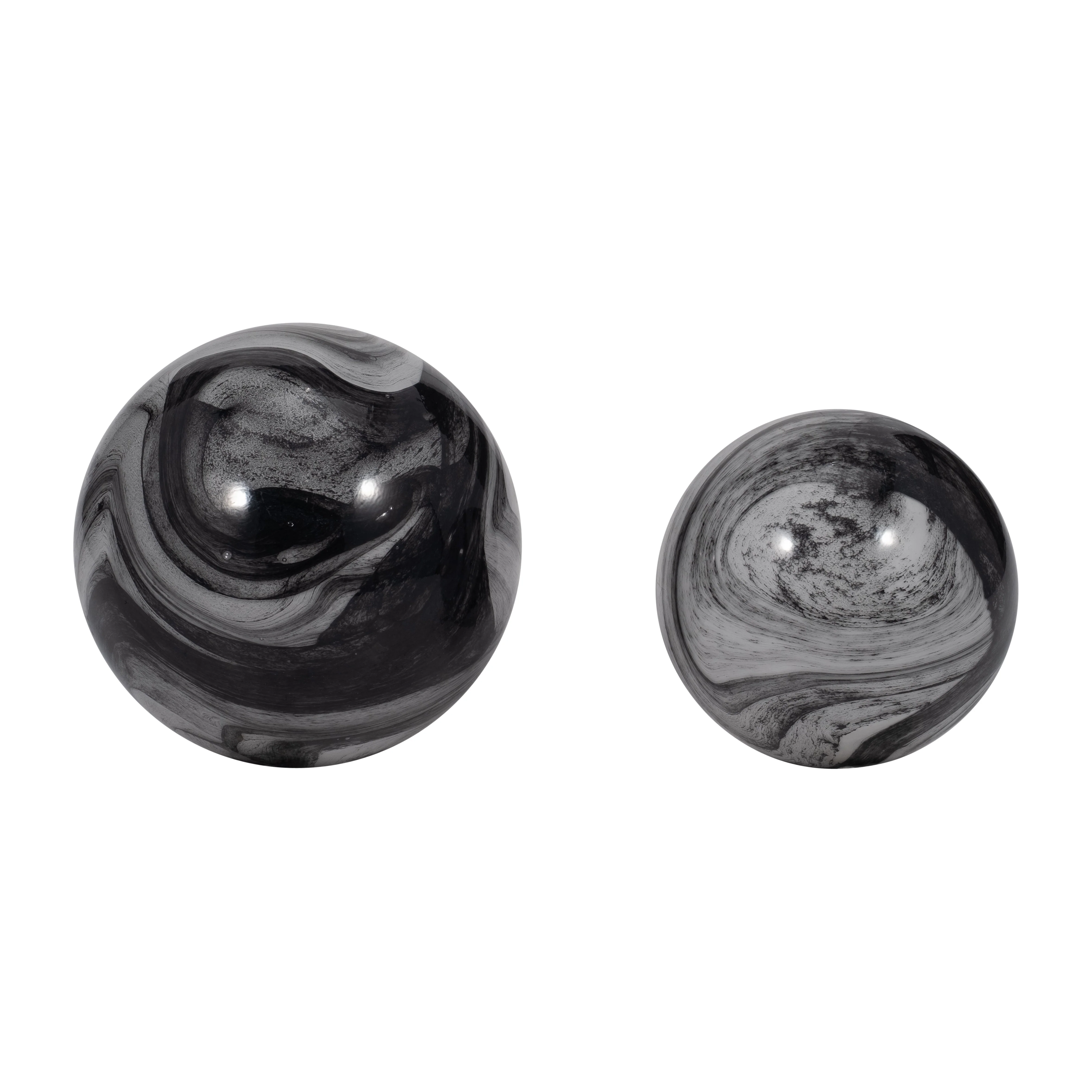 EV19702-01 S/2 CERAMIC 6/8" FOOTED PLANTER W/ SPOTS, WHITE( Sagebrook Home ) - Image 7