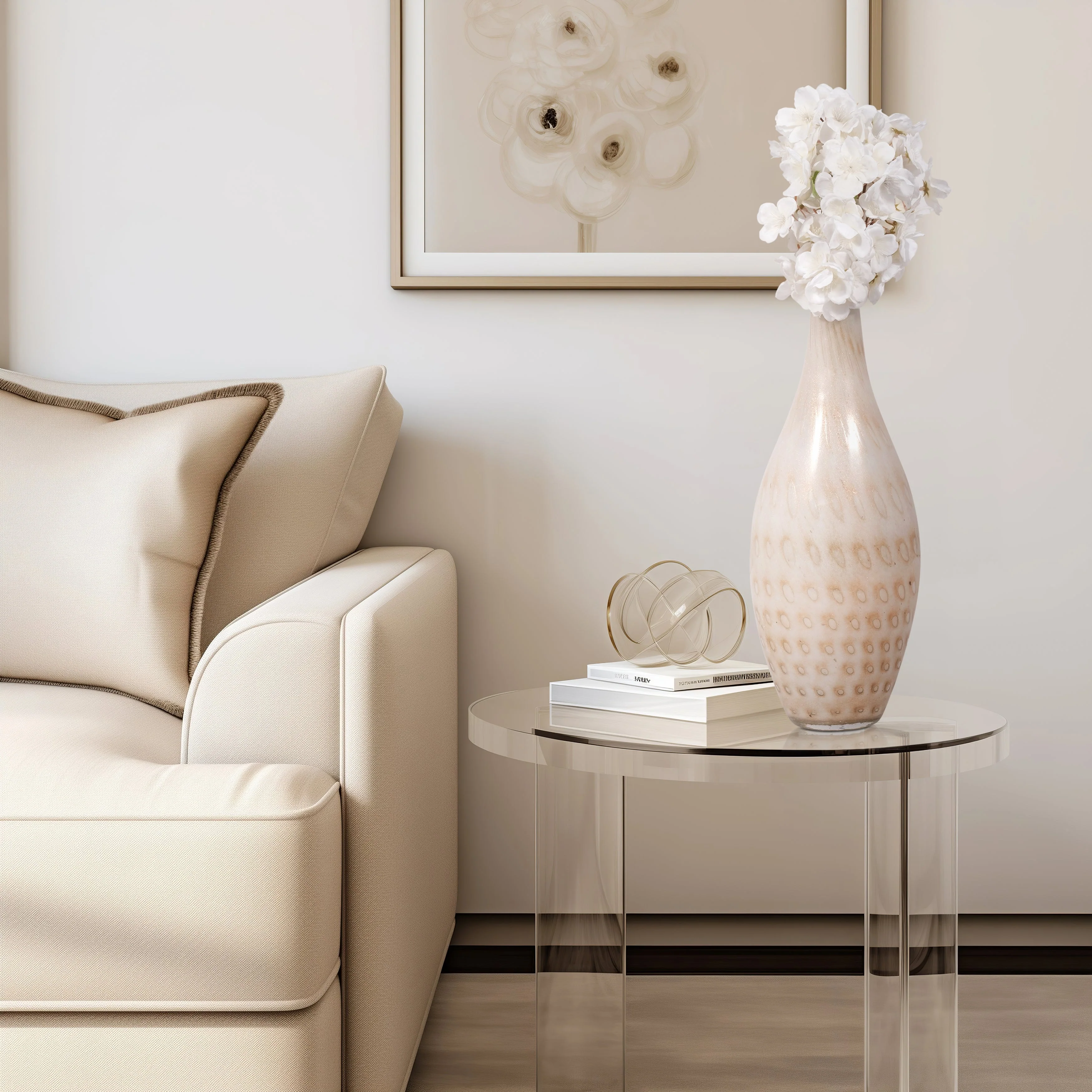 EV19703-03 7" KARNORA CURLY VASE, NATURAL( Sagebrook Home ) - Image 3