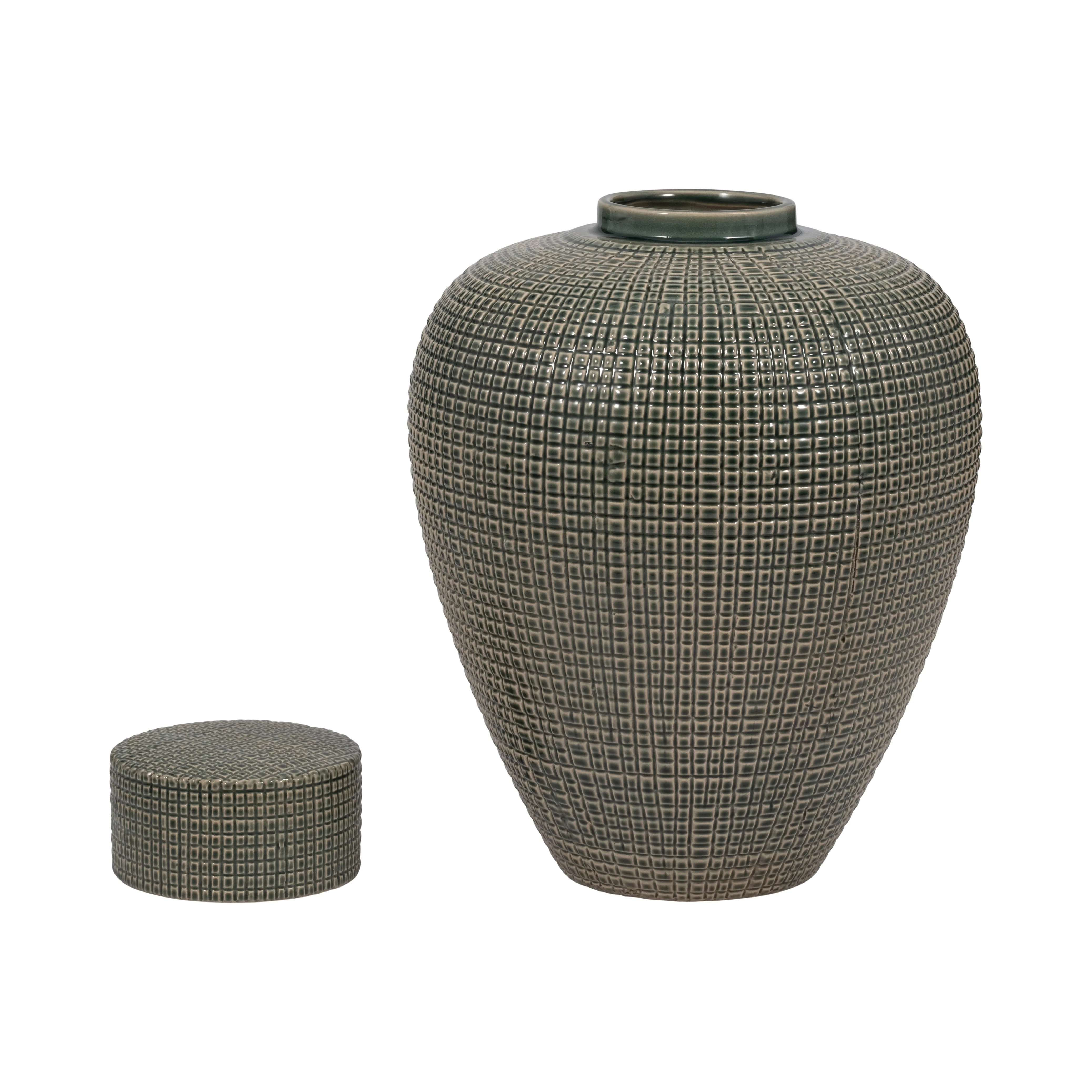 EV19845-01 DOL, 10" OPEN CUT VASE, NAVY( Sagebrook Home ) - Image 3