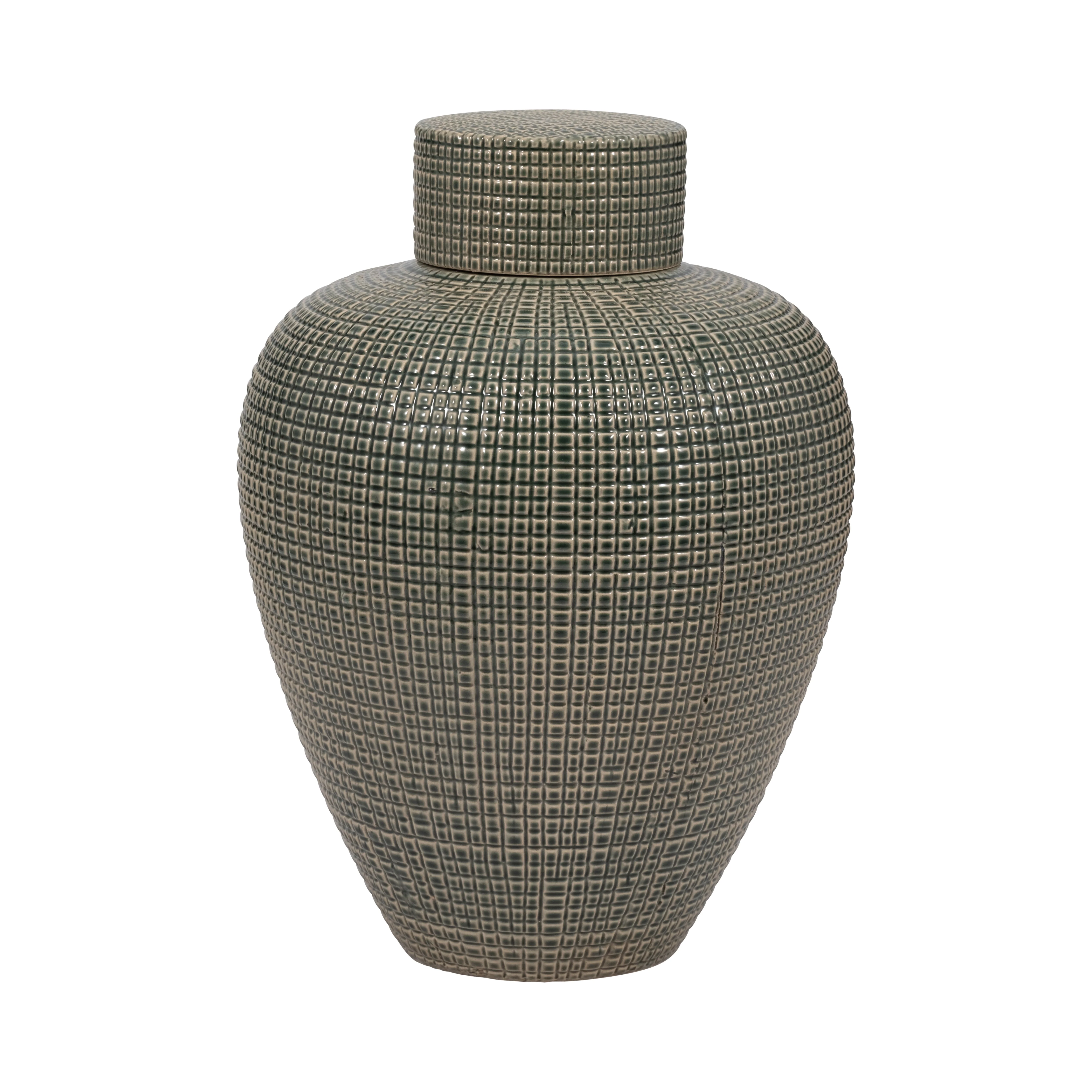 EV19845-01 DOL, 10" OPEN CUT VASE, NAVY( Sagebrook Home ) - Image 4