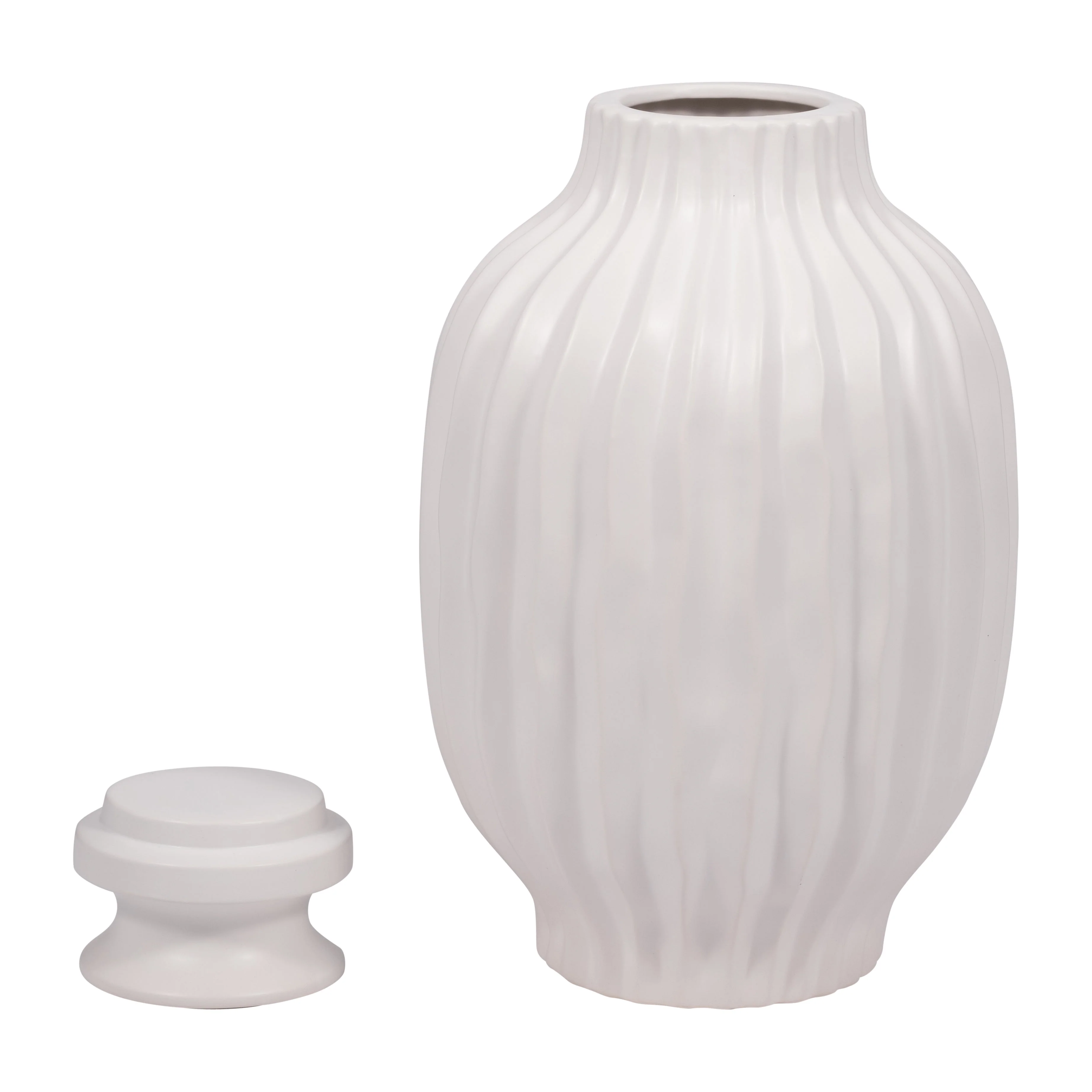 EV19852-02 FENTON SMALL CERAMIC LIDDED JAR( Sagebrook Home ) - Image 5