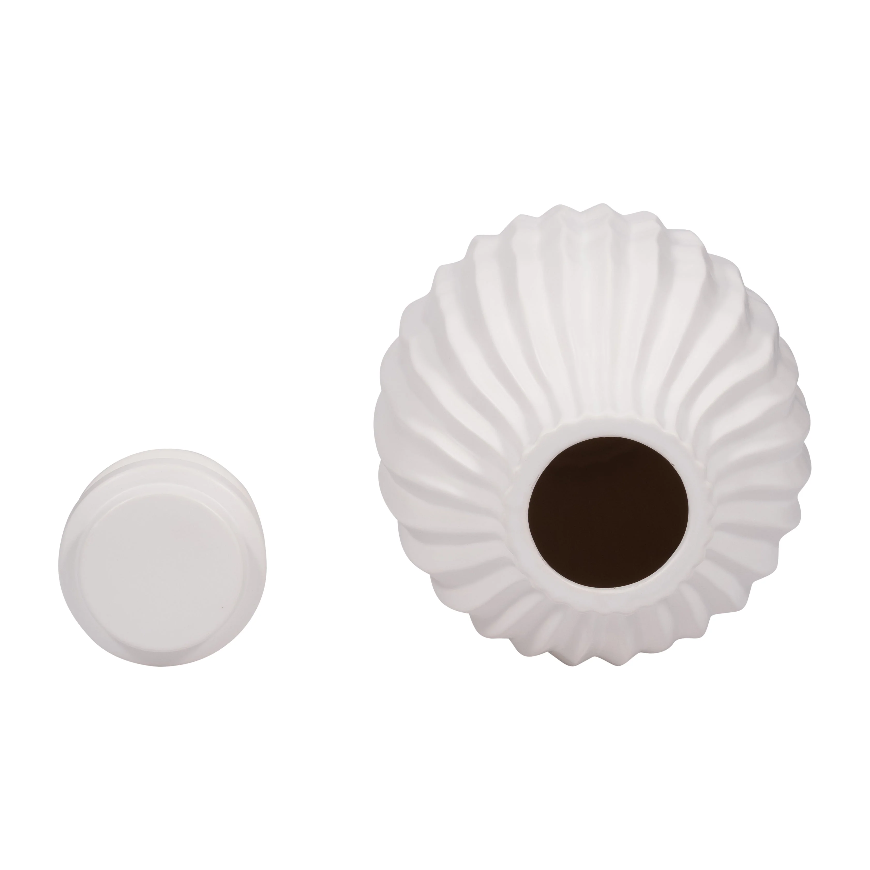 EV19852-02 FENTON SMALL CERAMIC LIDDED JAR( Sagebrook Home ) - Image 8