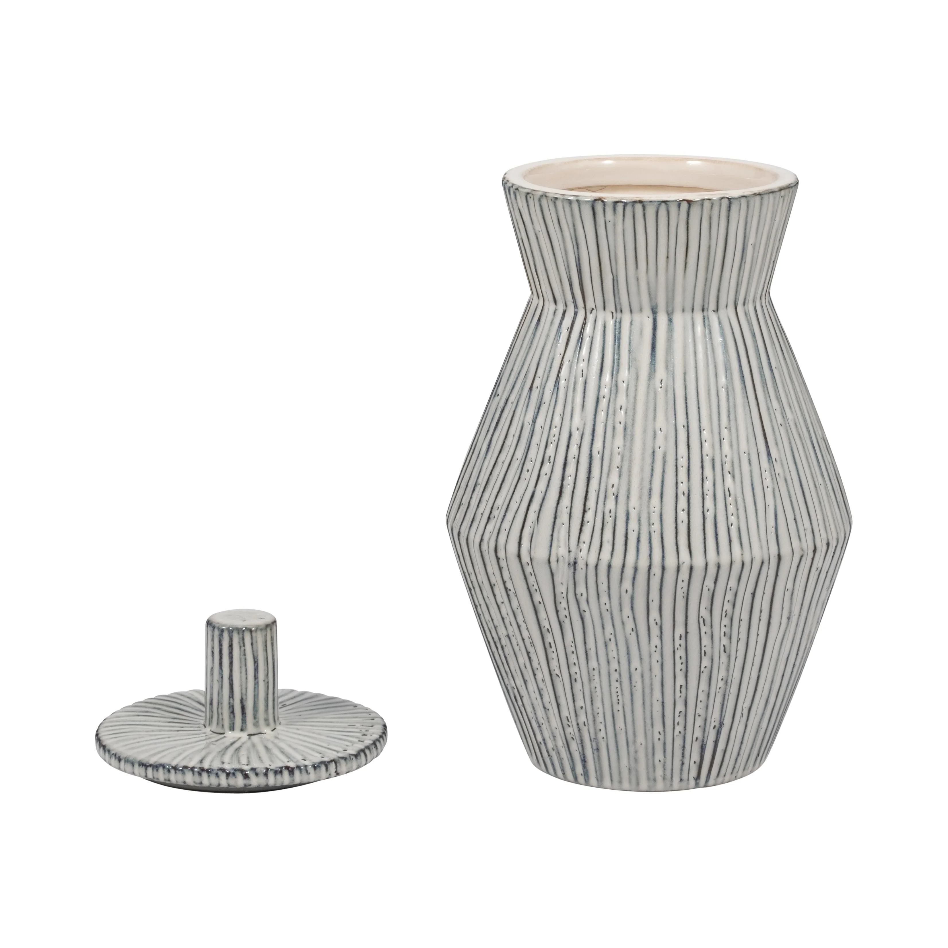 EV19871-01 ALONDRA SMALL CERAMIC FLOOR VASE( Sagebrook Home ) - Image 6