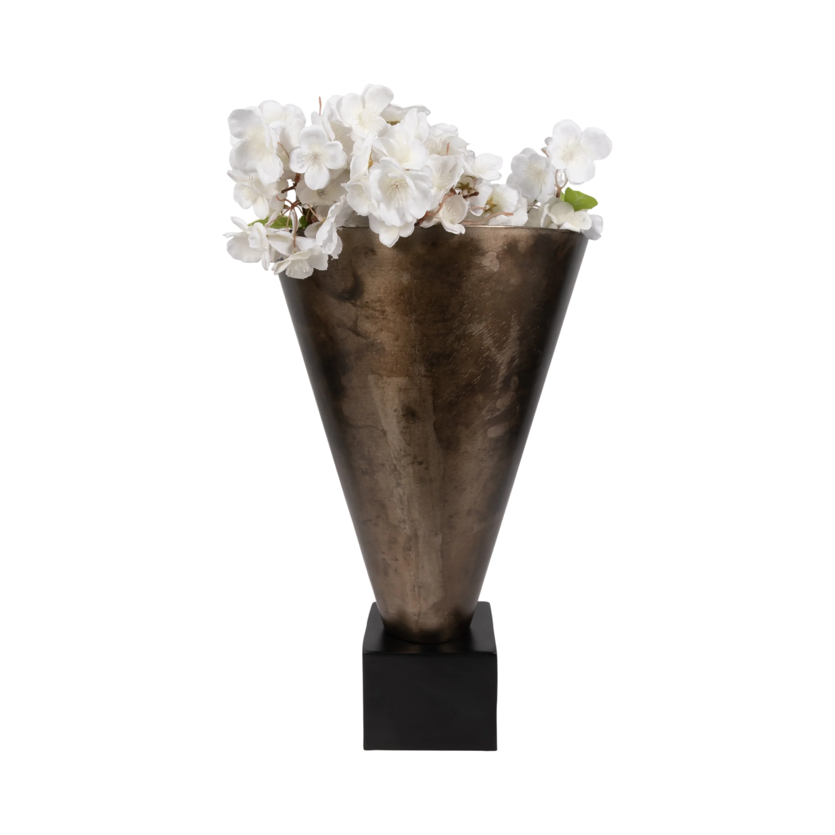 EV19881-02 |19" Cassendra Large Metal Vase, Gold - Image 2