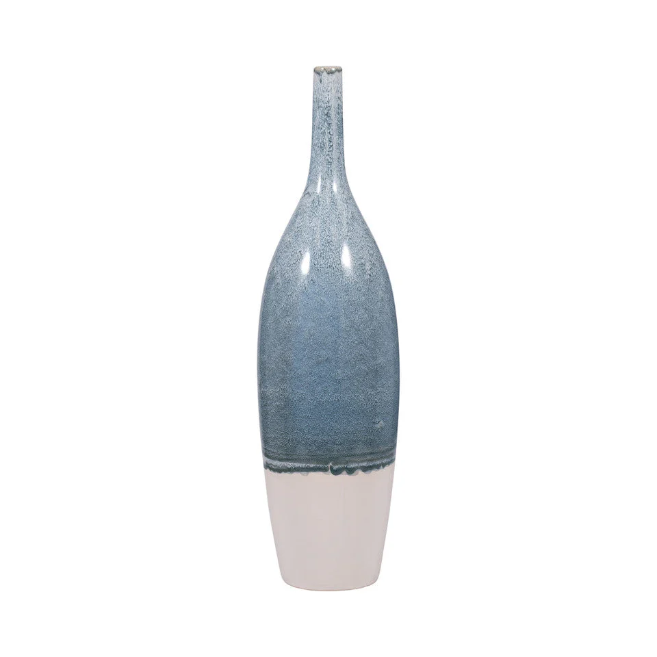 EV20054-02 31"H 2-TONE VASE, NAVY( Sagebrook Home ) - Image 3