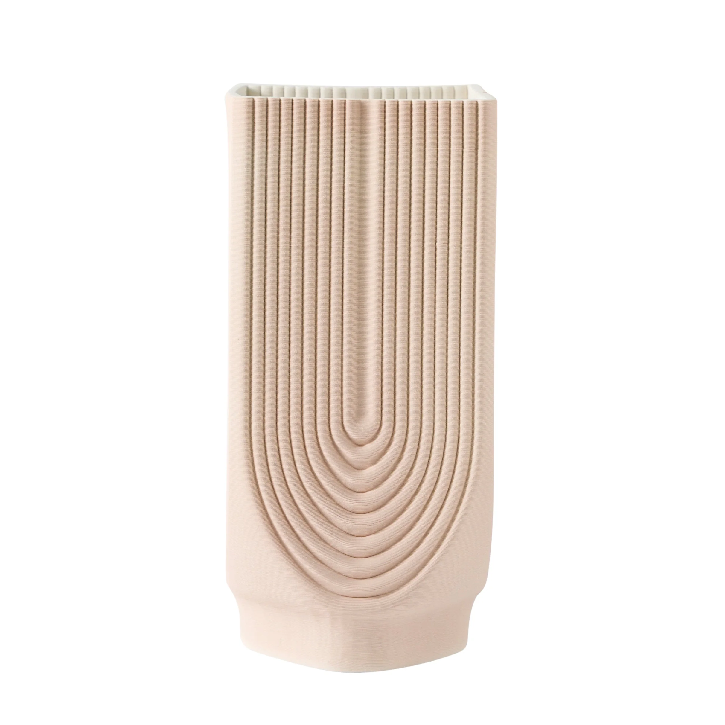 EV20083-02  15" ROUND 3-TONE VASE, WHITE/NAVY( Sagebrook Home  )