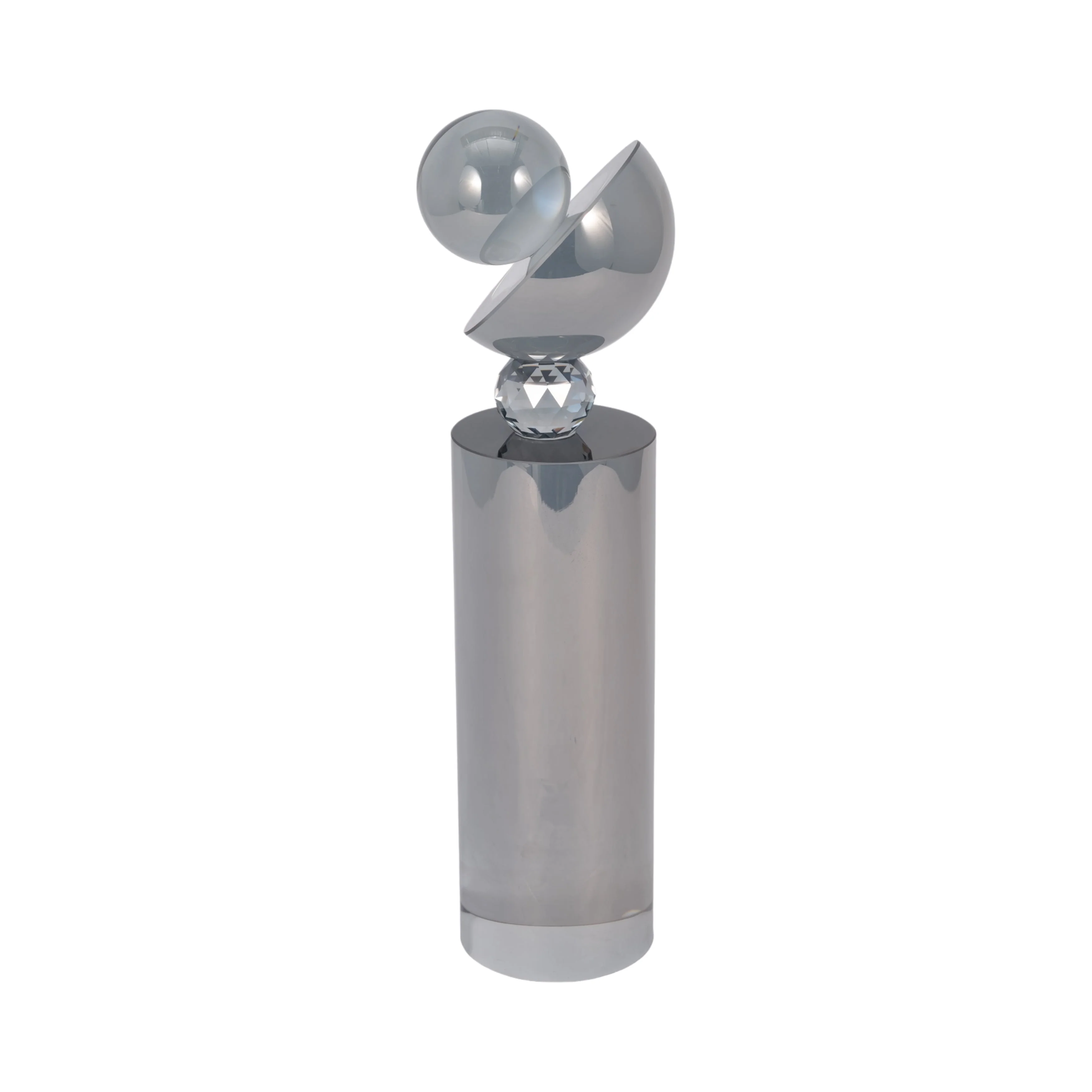 EV20141-02  11" MARLA MEDIUM CRYSTAL CANDLESTICK( Sagebrook Home  ) - Image 3