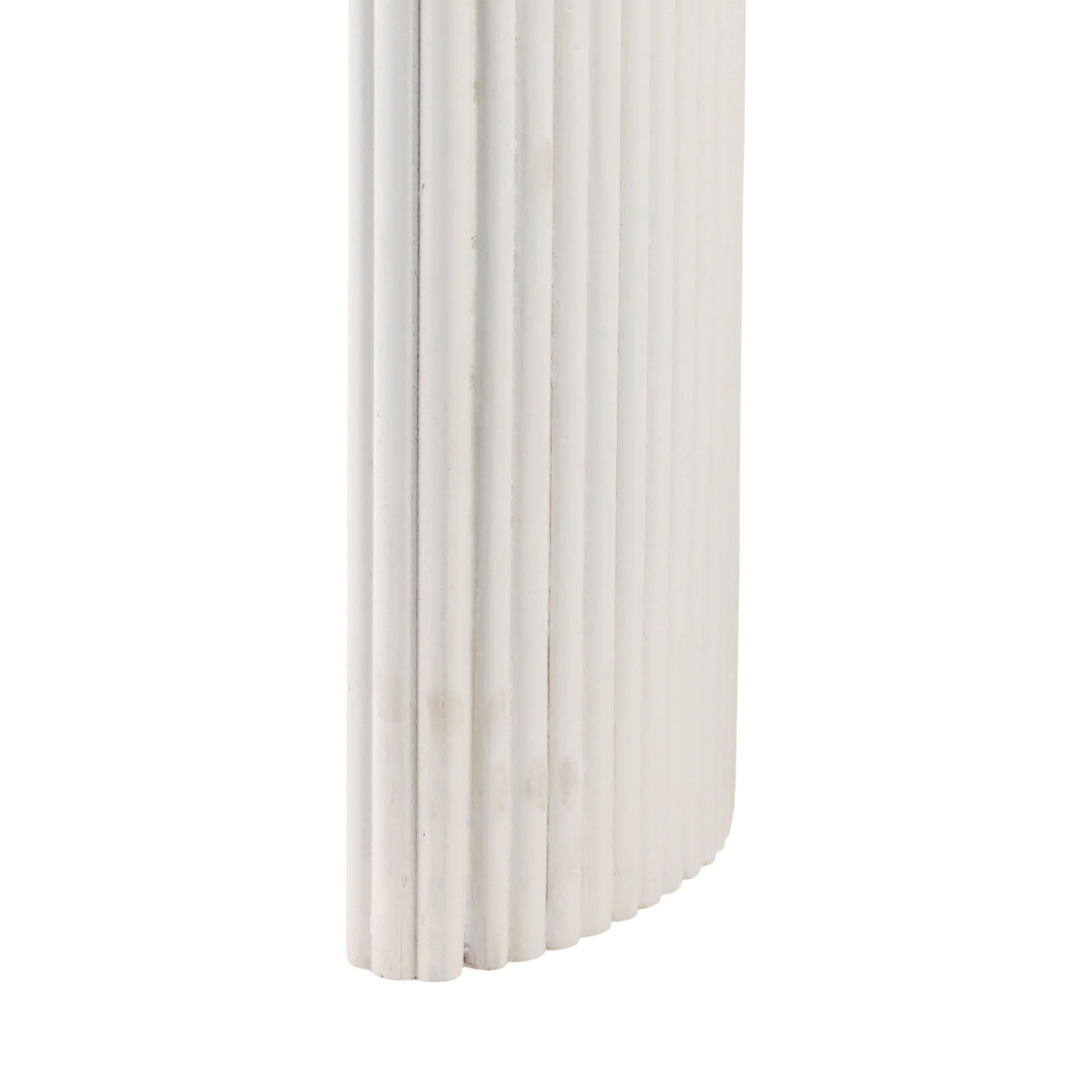 EV21206-01 |24"catalina Travertine&fluted Wood Accent Table/kd - Image 8