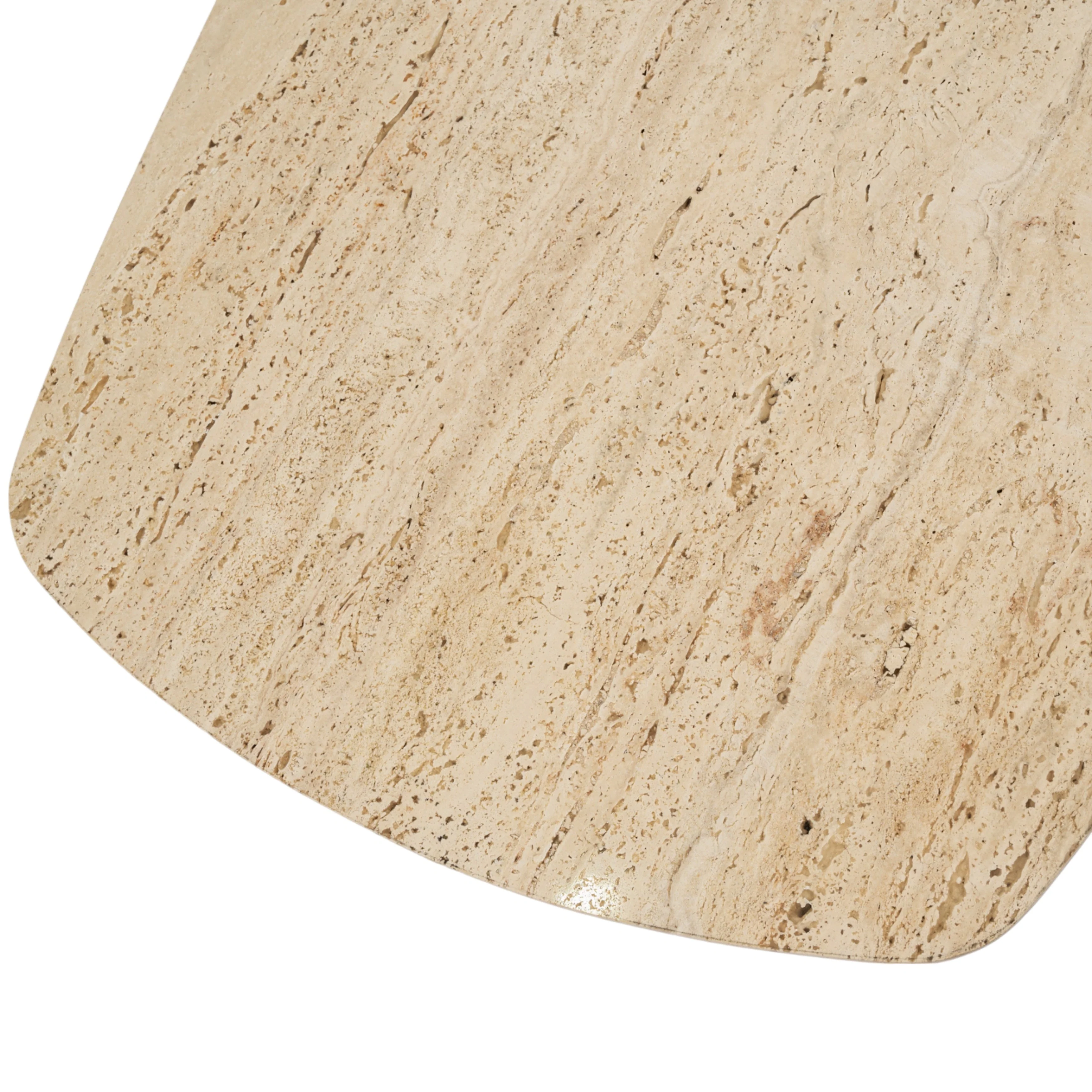 EV21206-02 |52"catalina Travertine&fluted Wood Coffee Table/kd - Image 4