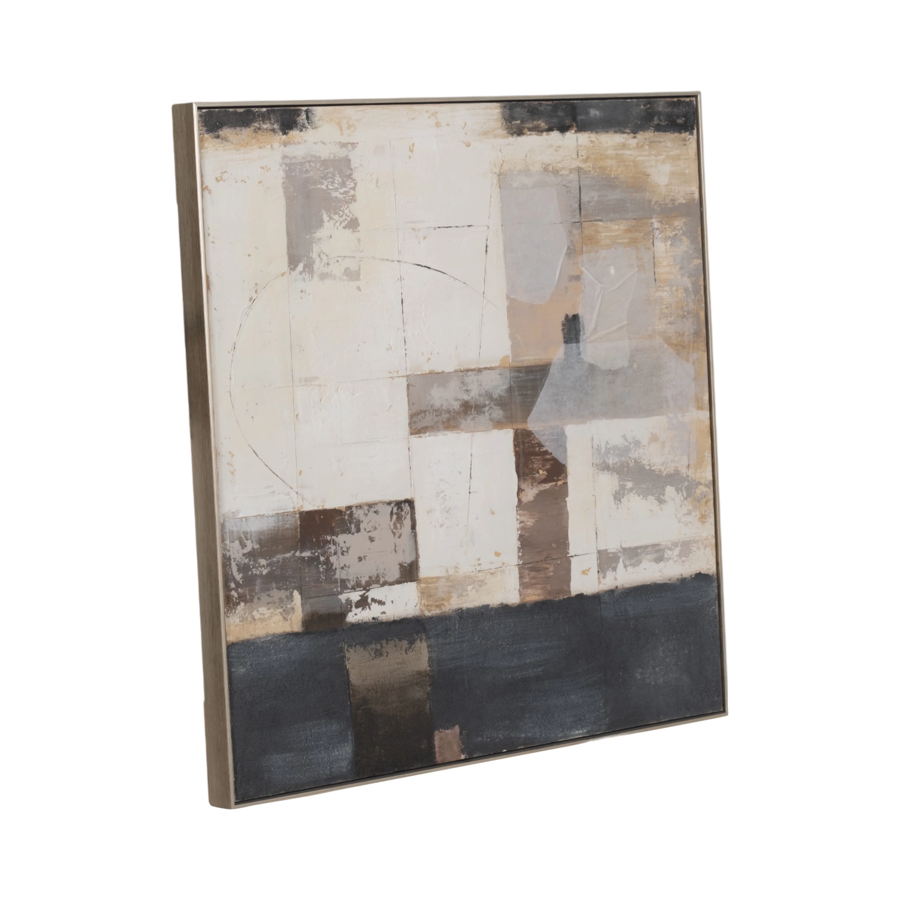 EV70309 17"MAVERICK SMALL METAL & SANDSTONE HURRICANE, BLA( Sagebrook Home ) - Image 4