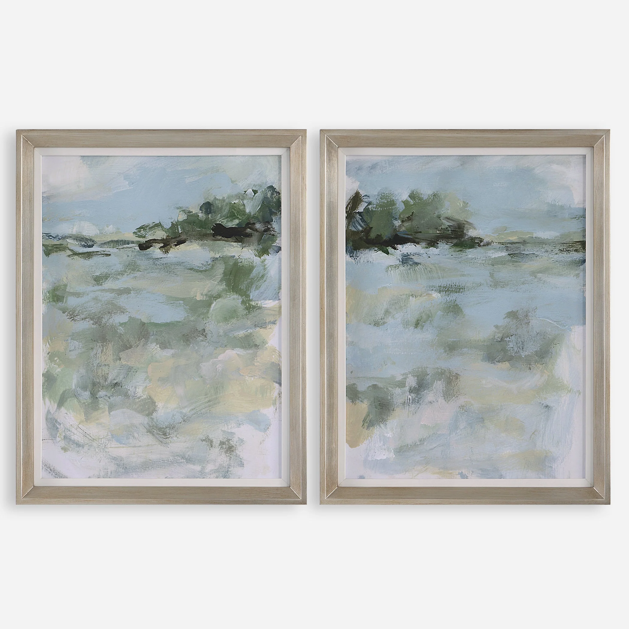 Far Away View Framed Prints, S/2 - Image 2