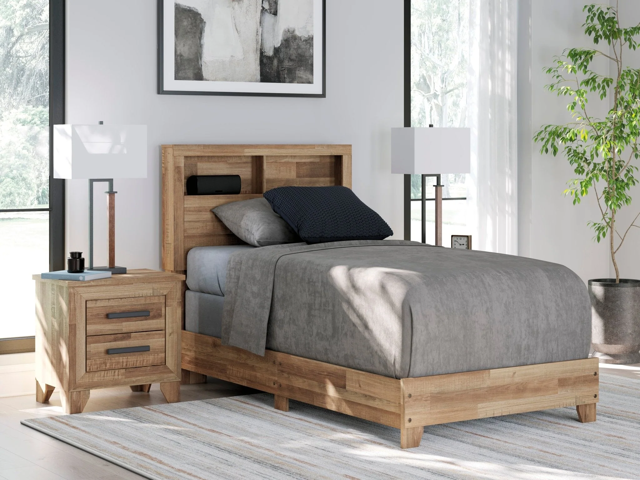 Finaria Twin Bookcase Bed - Image 3