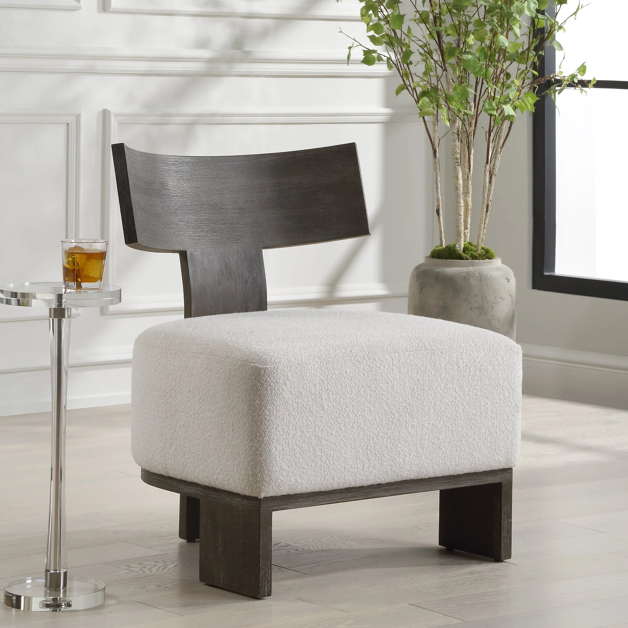 Finlay Dark Walnut Accent Chair - Image 3