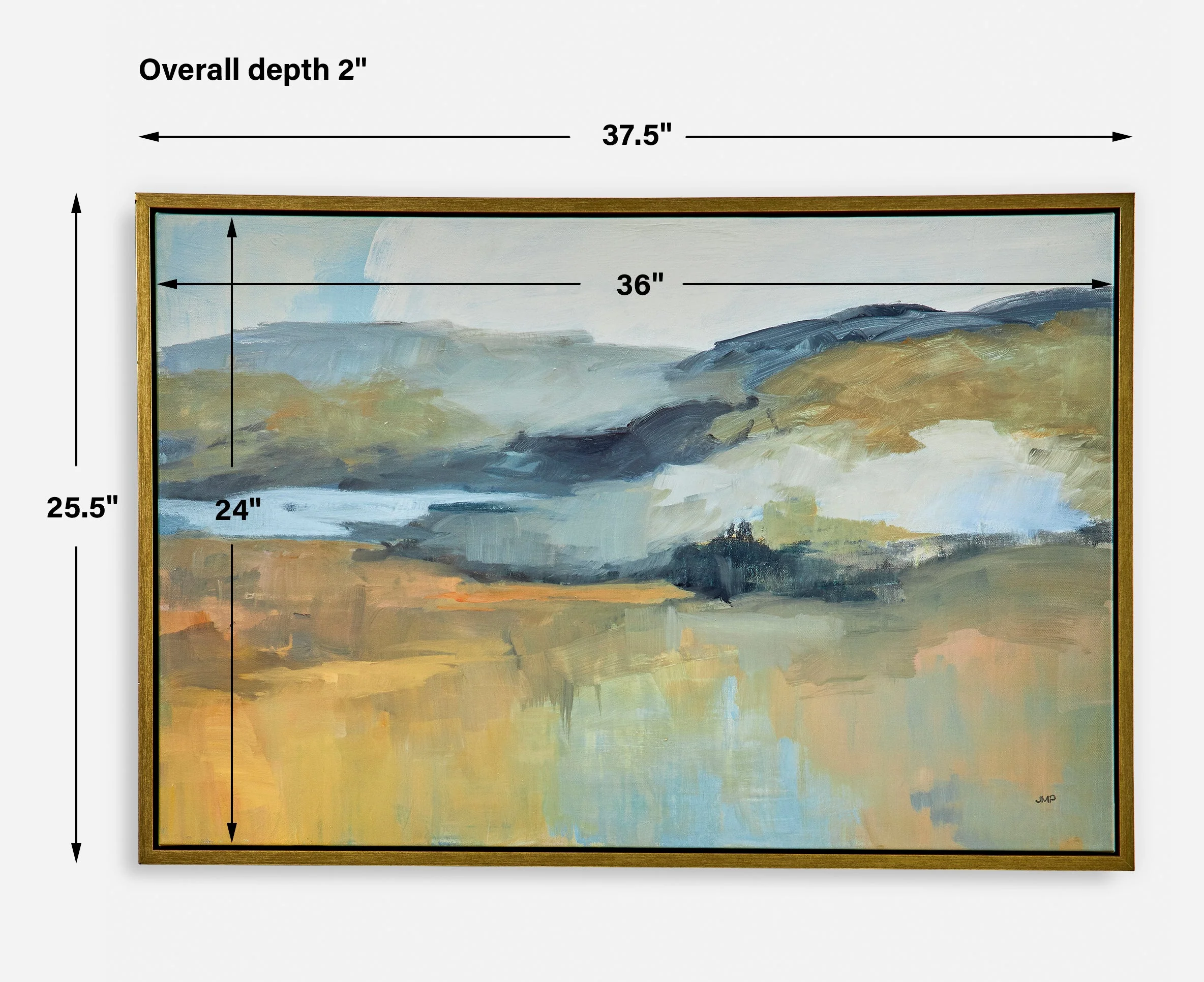 Folded Hills Framed Canvas - Image 6