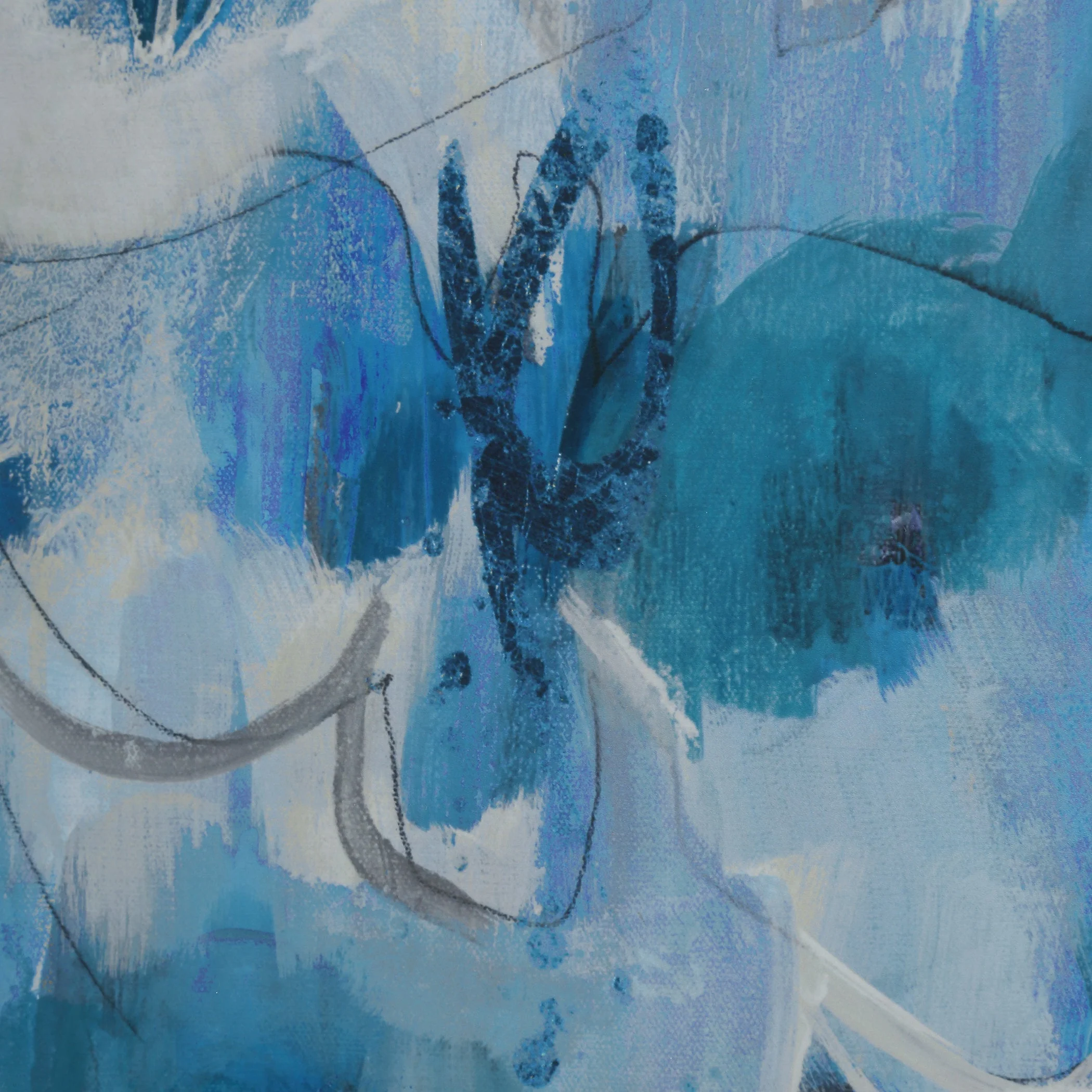 Fresh Start Blue Abstract Prints, S/6 - Image 6