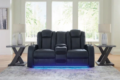 Fyne-Dyme Power Reclining Loveseat with Console - Image 2