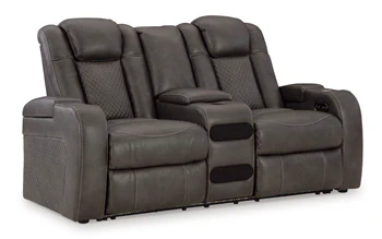 Fyne-Dyme Power Reclining Loveseat with Console - Image 5