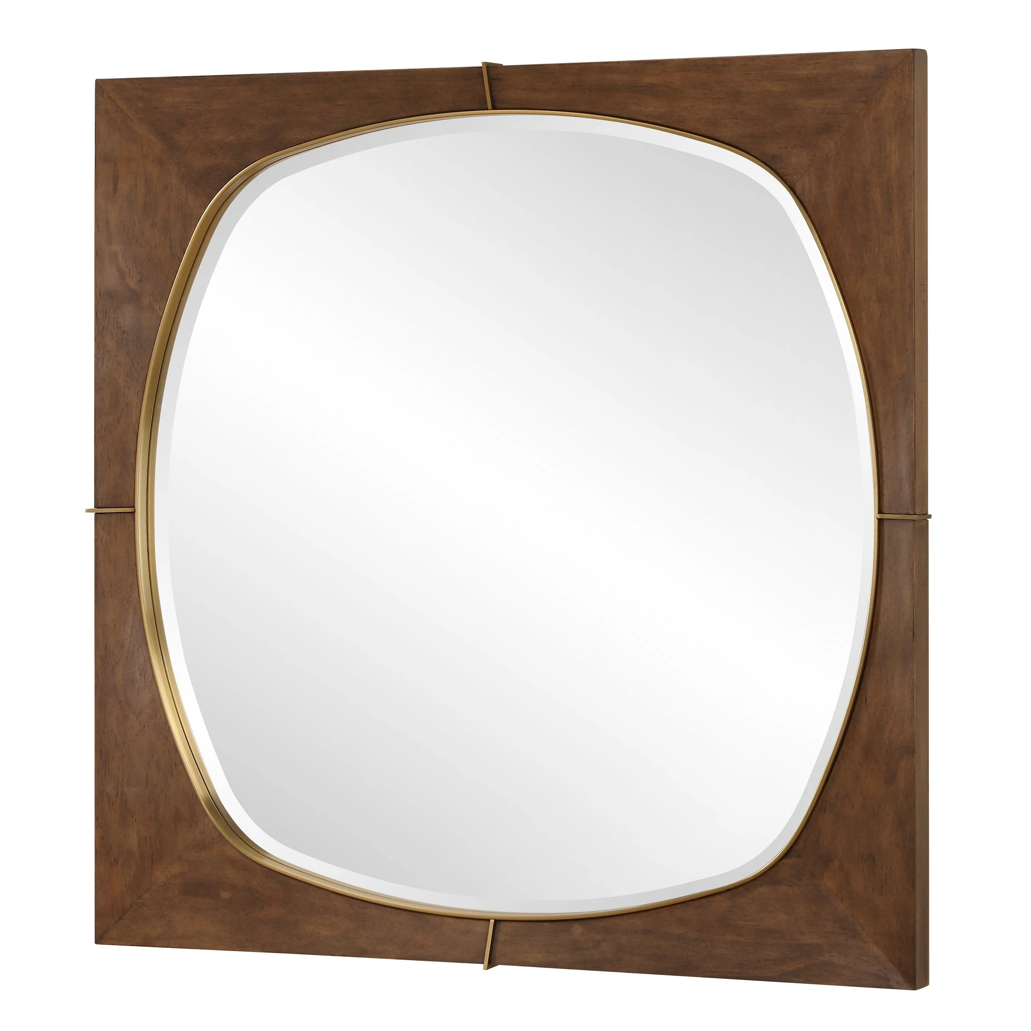 Garonne Square Walnut Mirror - Image 5