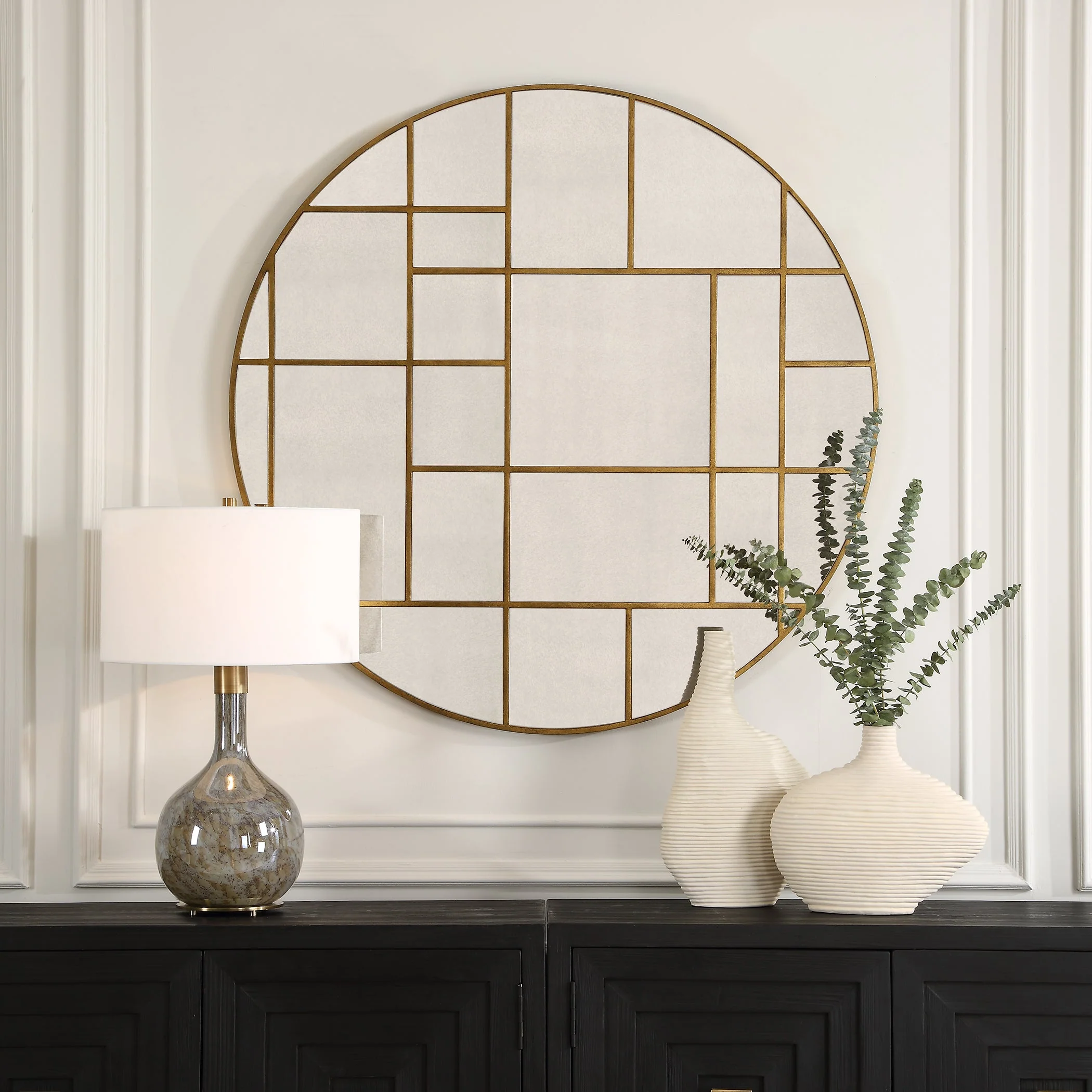 Geometric Round Mirror - Image 2