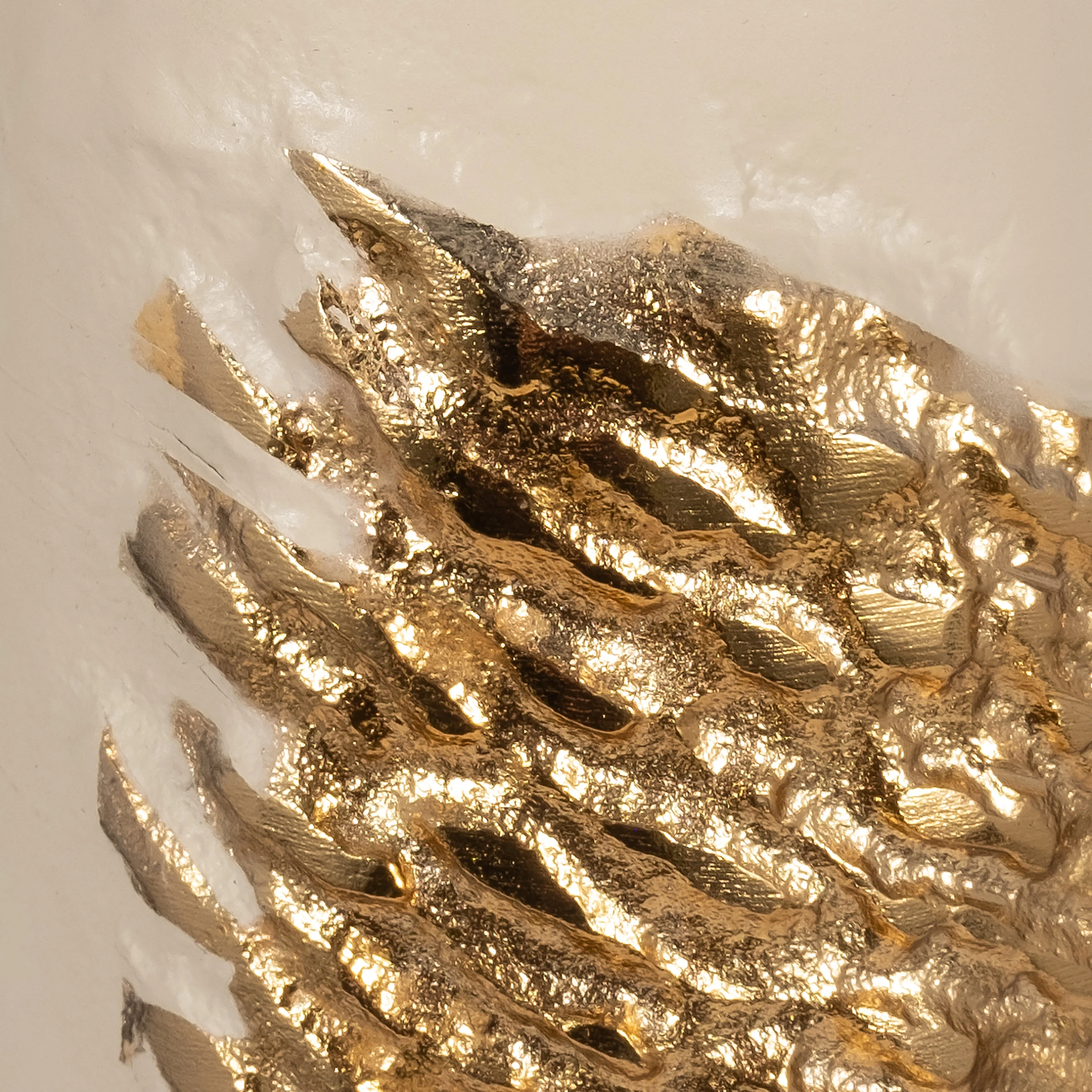 Glass, 22" Aluminum Wrapped Vase, White/gold - Image 11