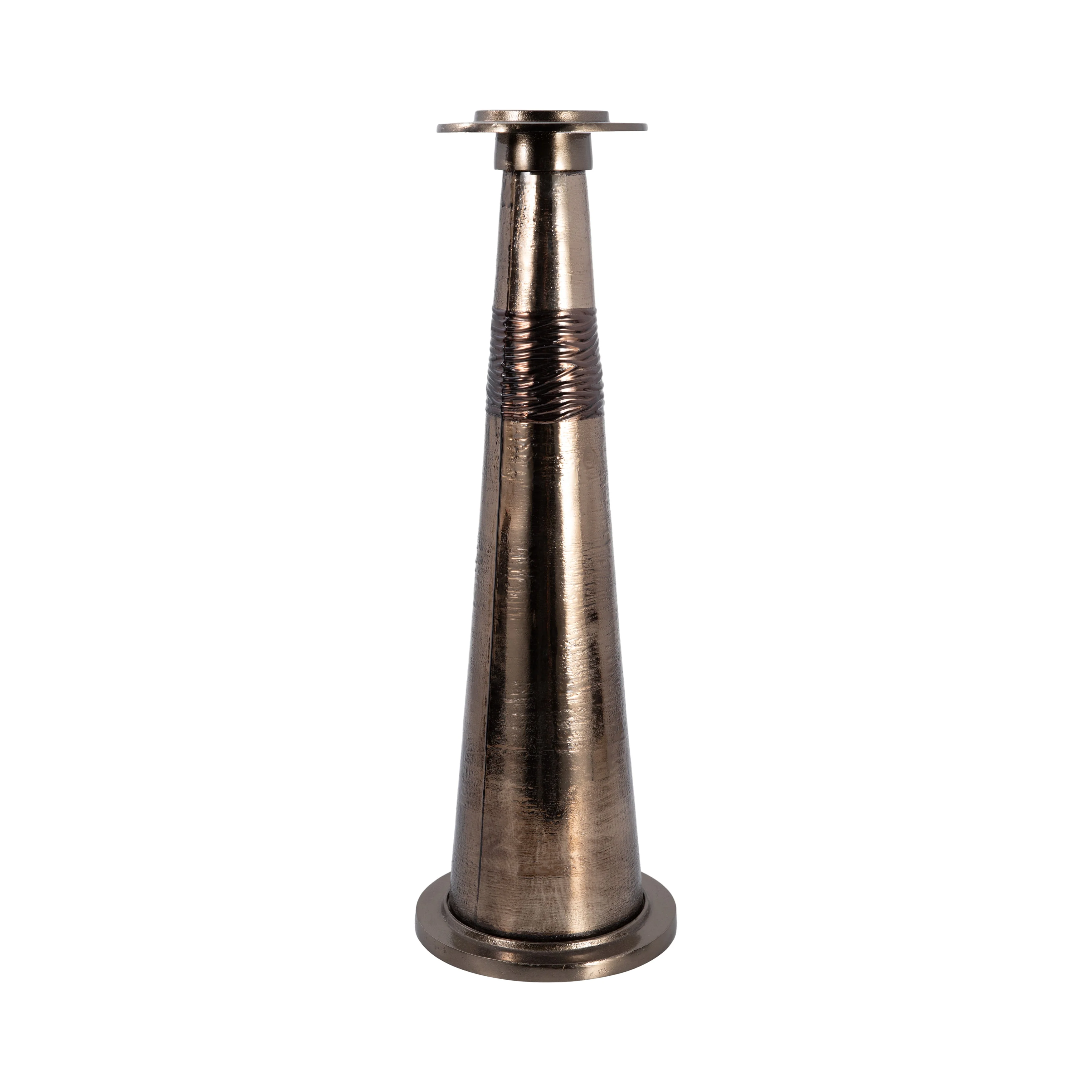 Glass, 24" Pillar Holder, Bronze - Image 12